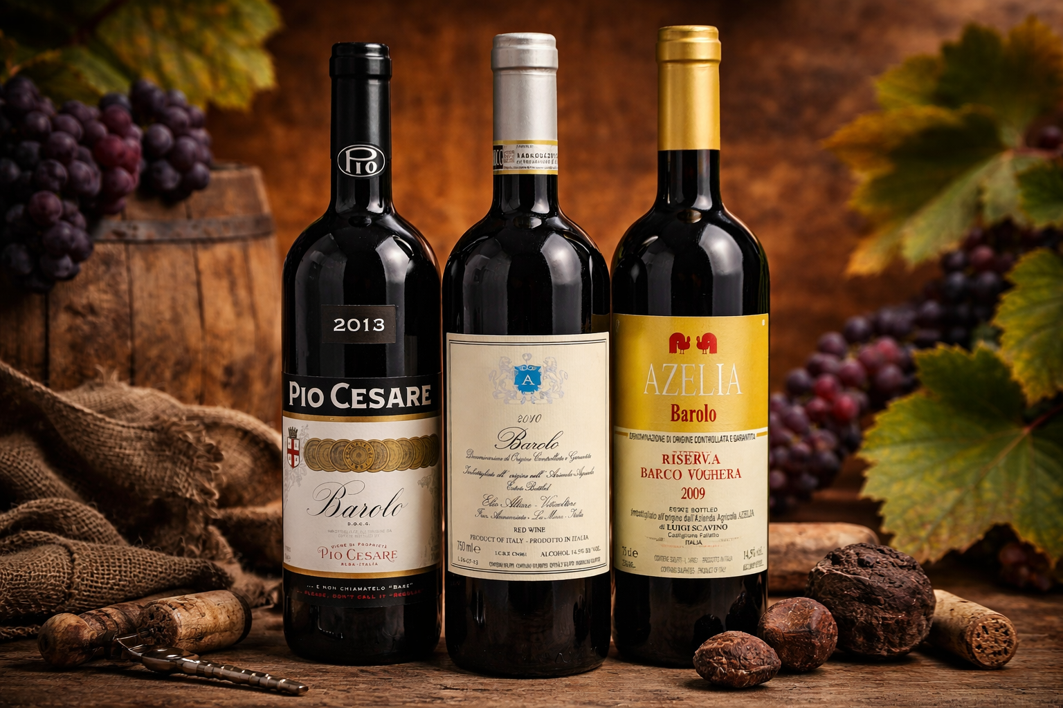 Barolo wines from Piedmont, Italy, featuring premium vintage Barolo red wines ranked in the Top 10 Italian fine wines of 2026
