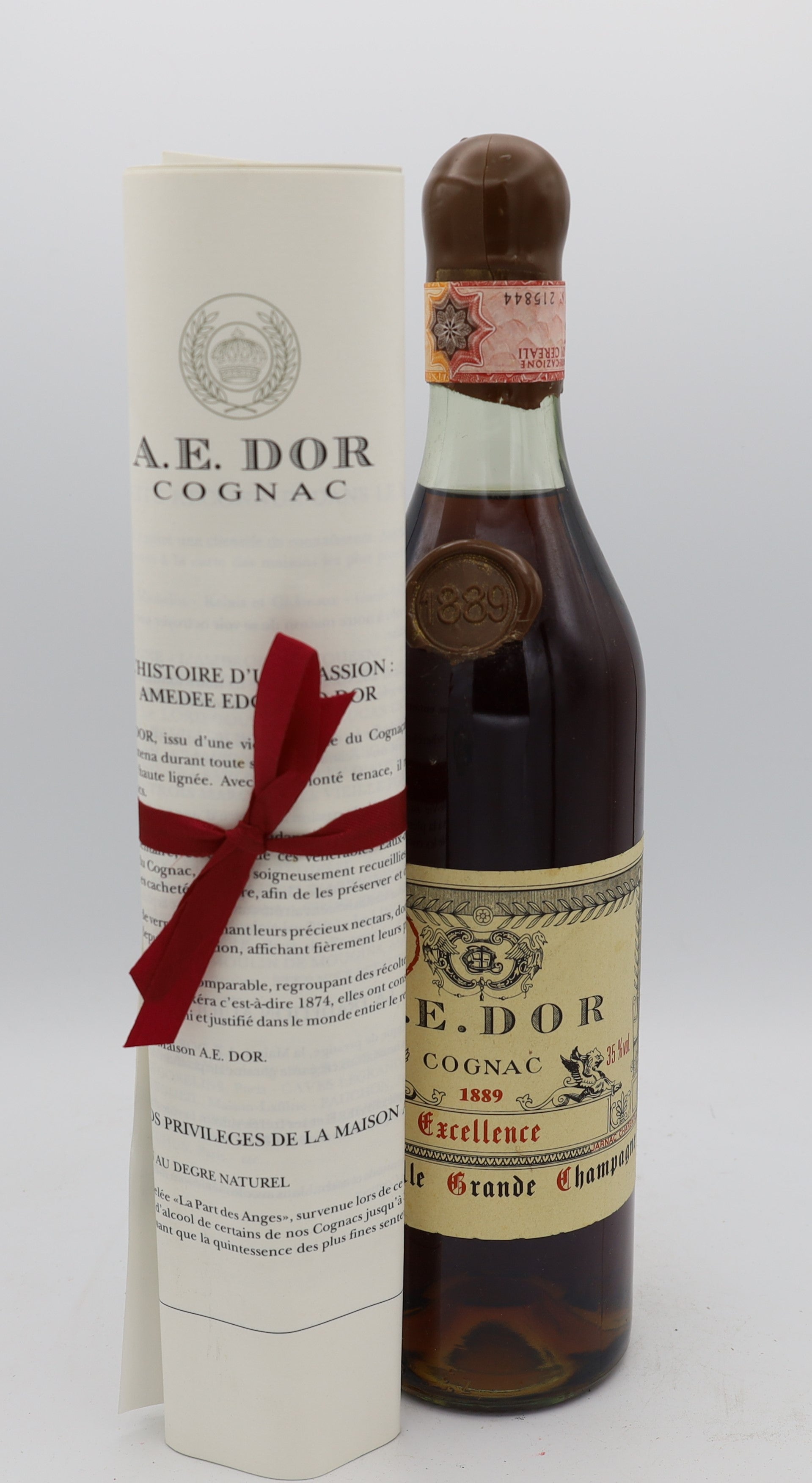 A.E. Dor 1889 Cognac Réserve No.2 Excellence – rare vintage French cognac, premium collectible bottle for connoisseurs