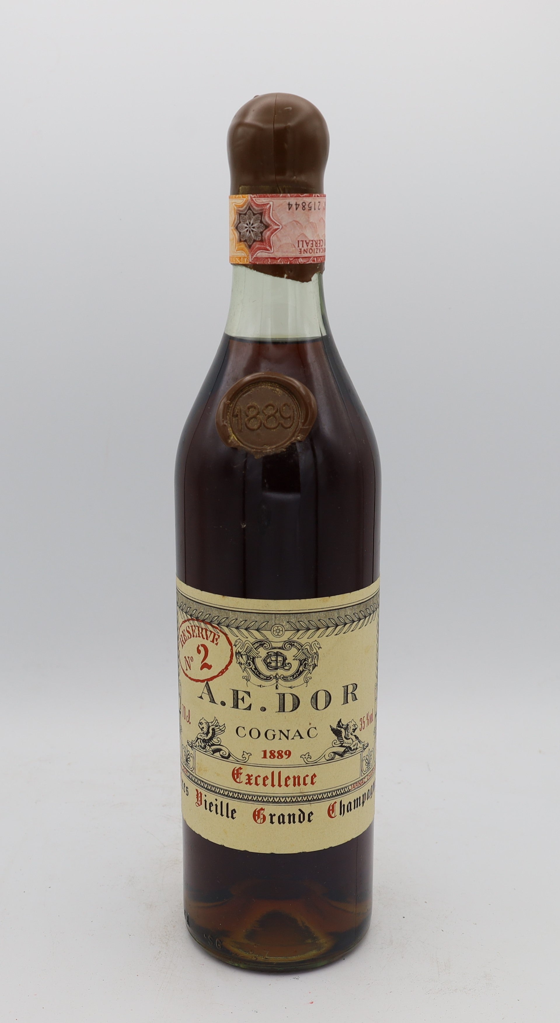 A.E. Dor 1889 Cognac Réserve No.2 Excellence – rare vintage French cognac, premium collectible bottle for connoisseurs