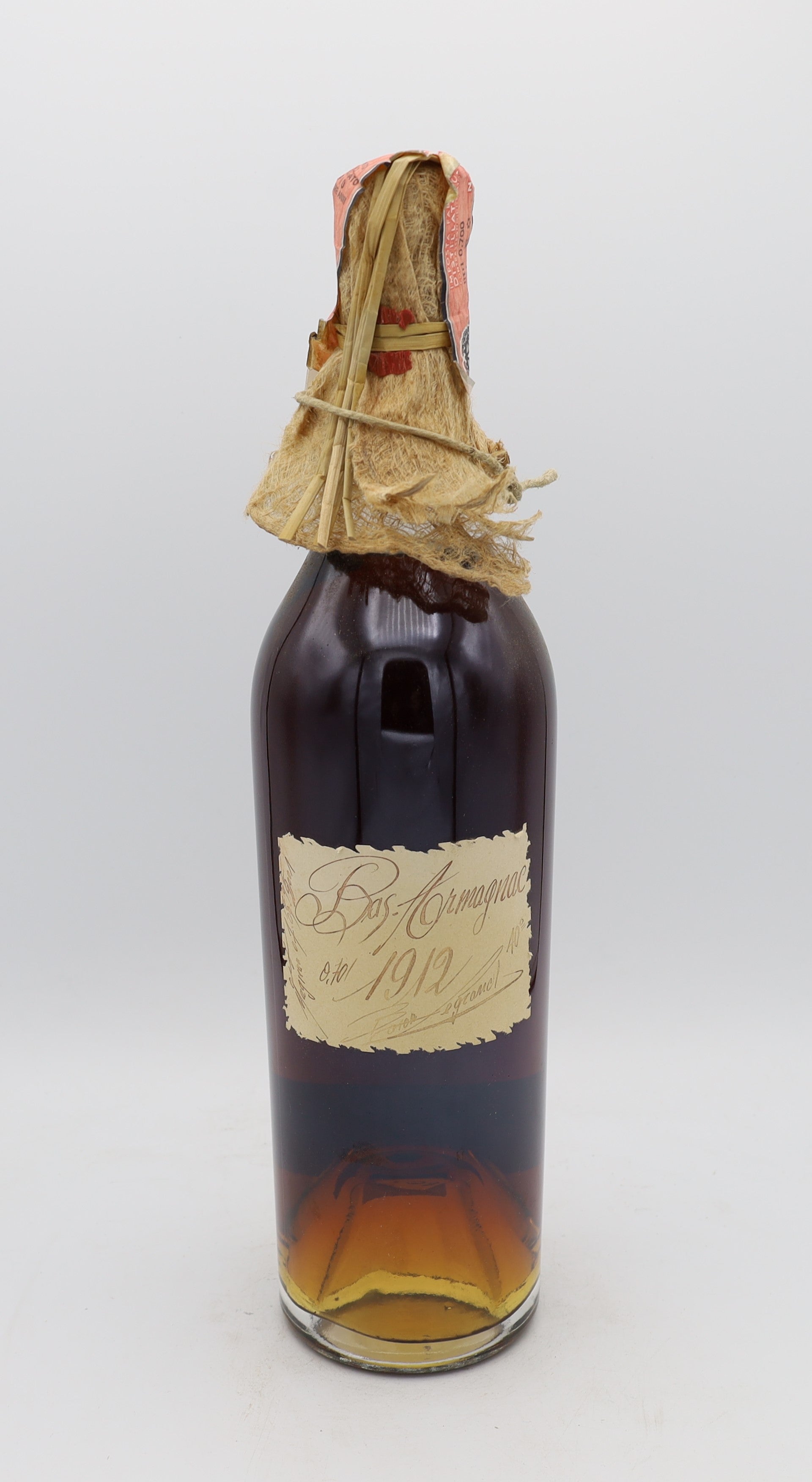 Baron G. Legrand Bas-Armagnac Vintage 1912, Reserved Treasures Club edition – exceptionally rare vintage brandy with rich, complex flavors, perfect for collectors.