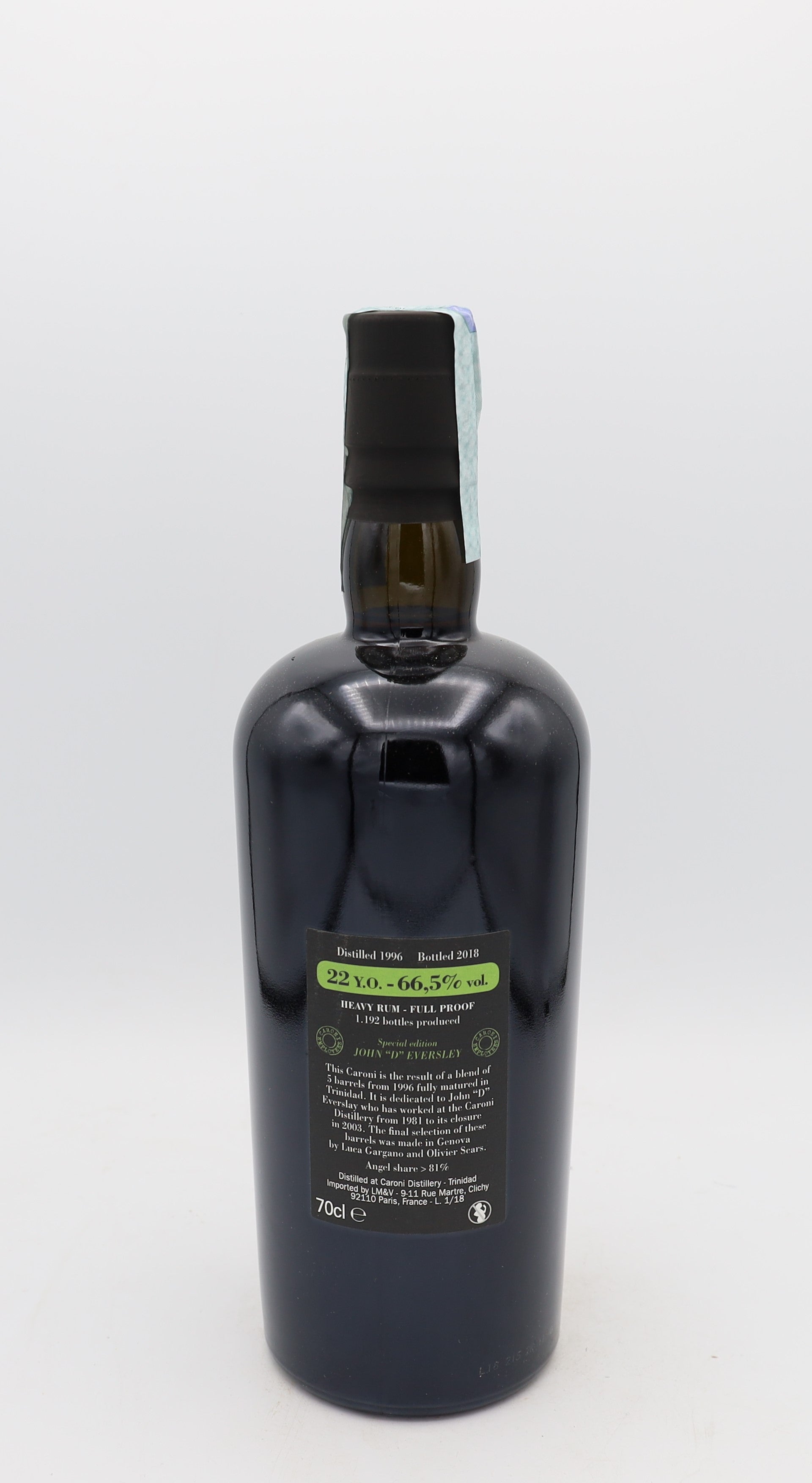 Caroni 1996 Rum special edition John "D" Eversley 22yo
