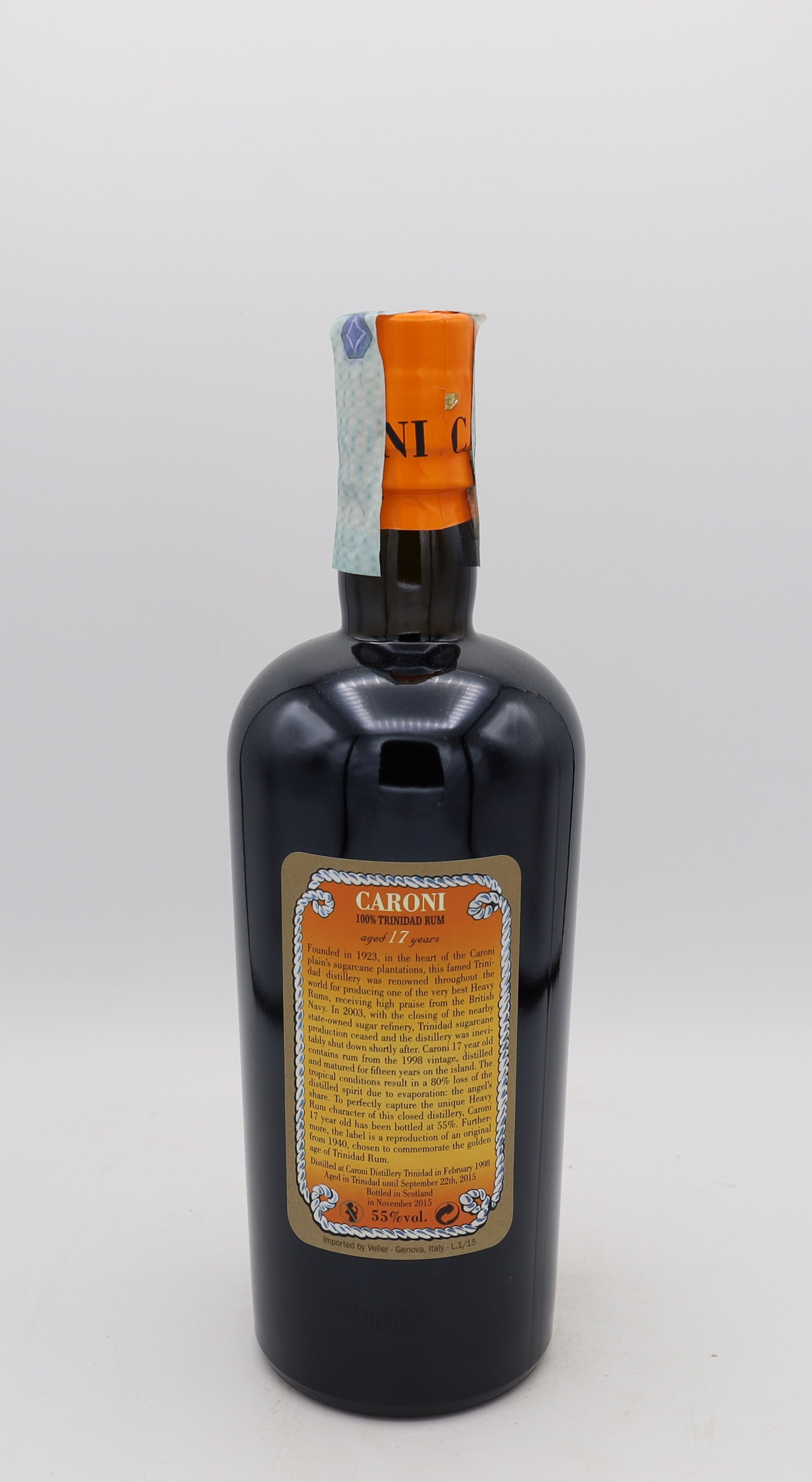 Caroni 1998 extra strong 110 proof rum 17 yo Velier