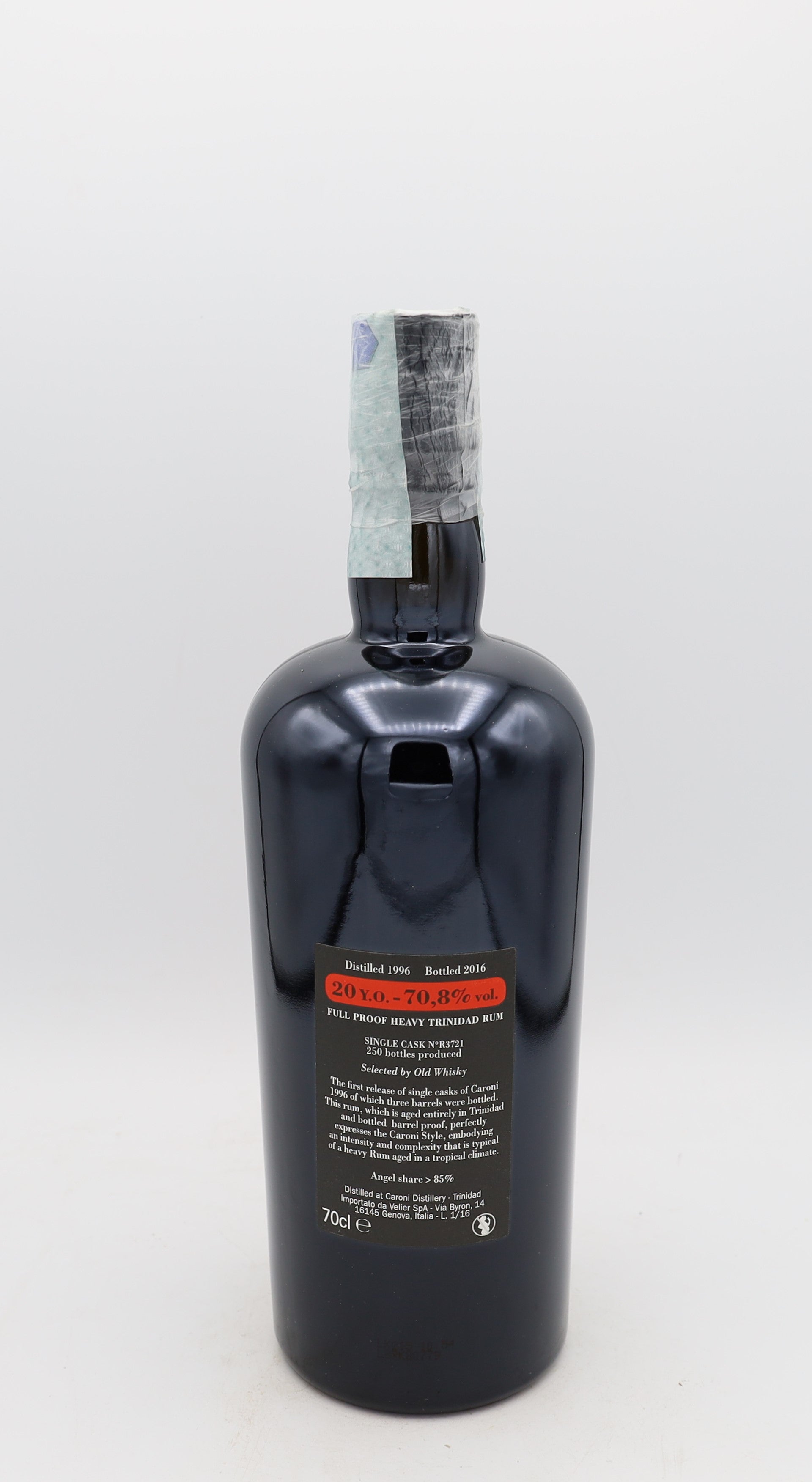 Caroni 20-year-old Rum R3721 – vintage 1996 limited edition French rum for collectors