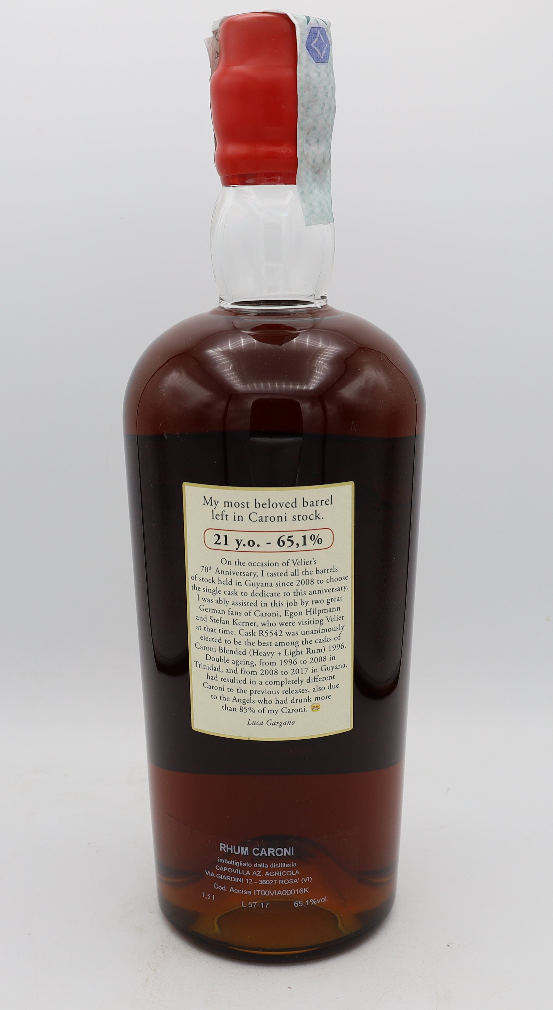 Caroni 21yo Rum R5542 1996 Velier Magnum