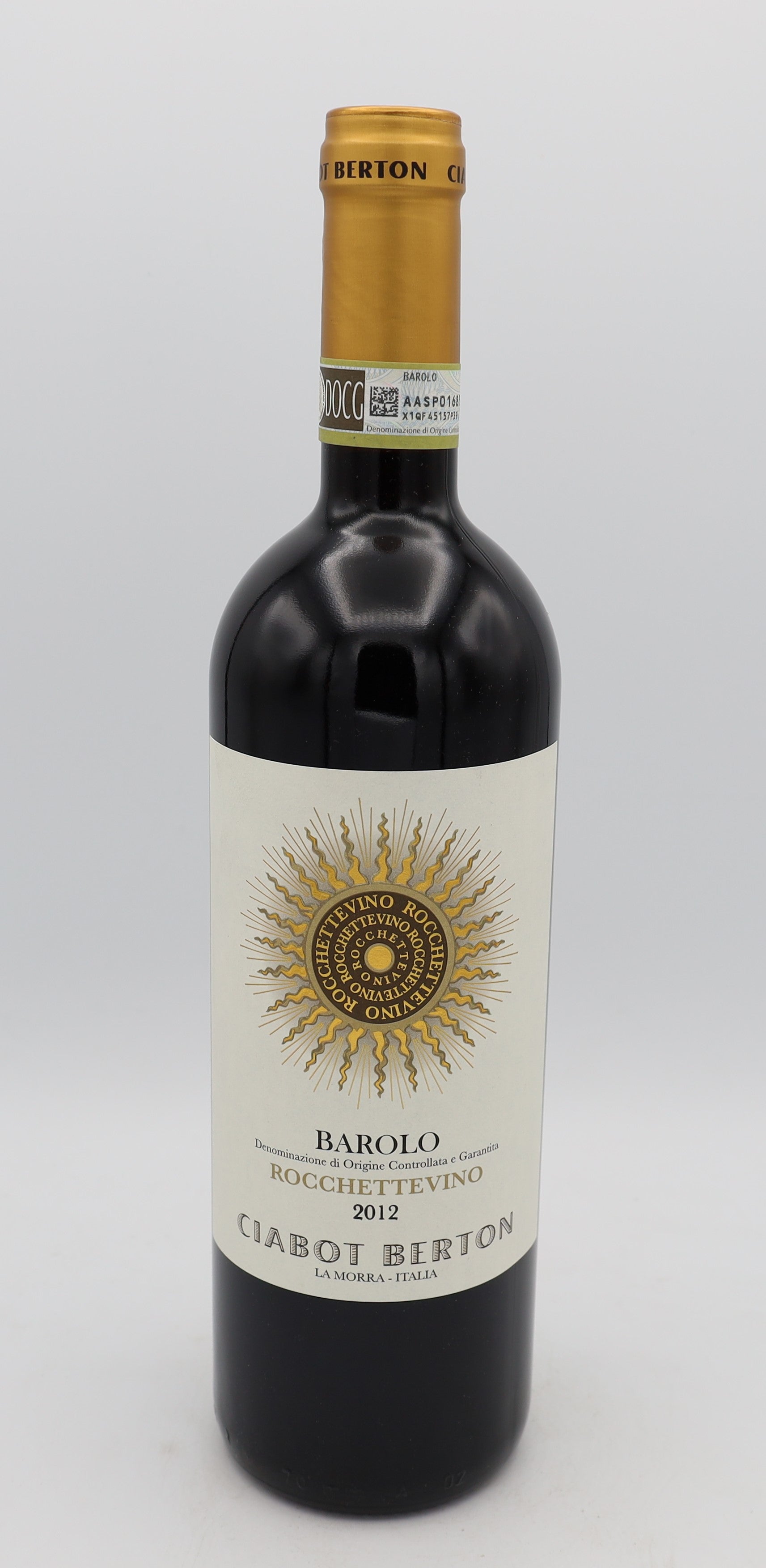 Ciabot Berton Rocchettevino Vintage 2012 Barolo Piemonte DOCG – premium Italian red wine with rich, complex flavors and elegant structure.