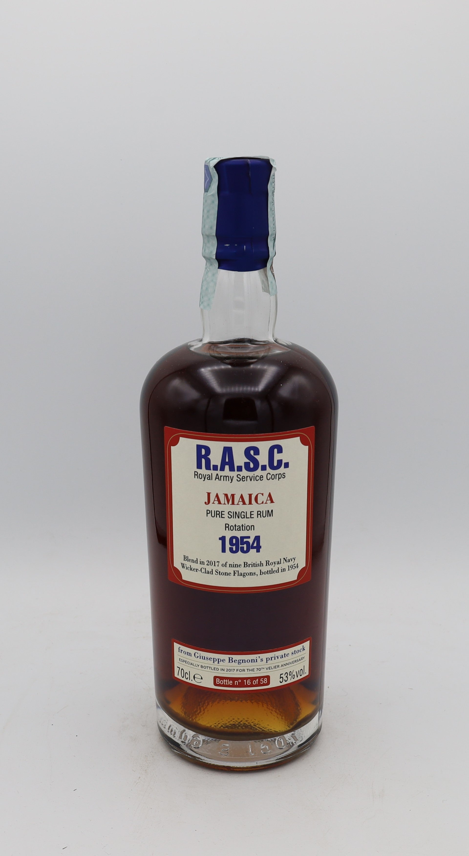 R.A.S.C. Jamaican Rum Vintage 1954