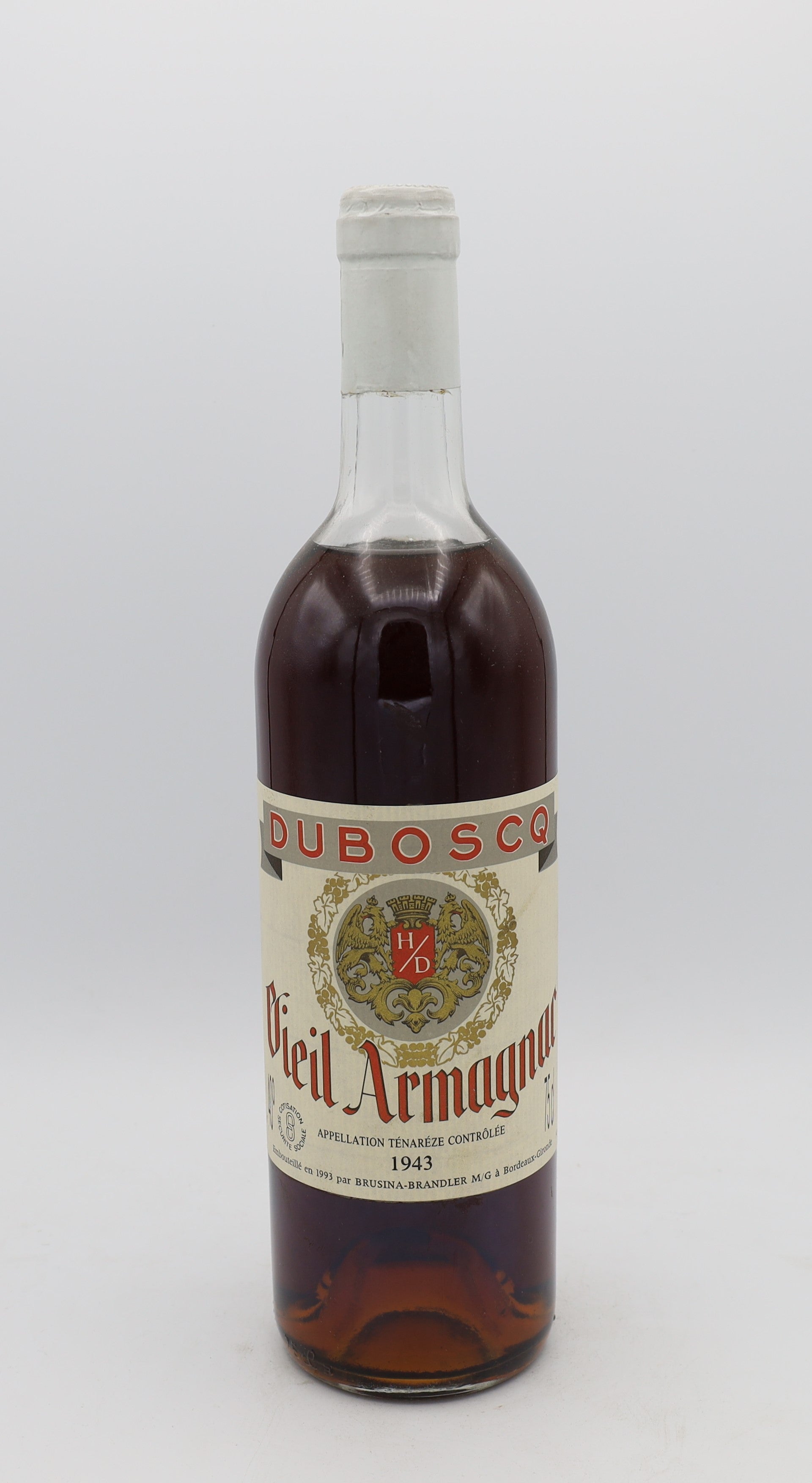 Dubosq Armagnac Vintage 1943, Reserved Treasures Club edition – exceptionally rare vintage brandy with rich, complex flavors, perfect for collectors.