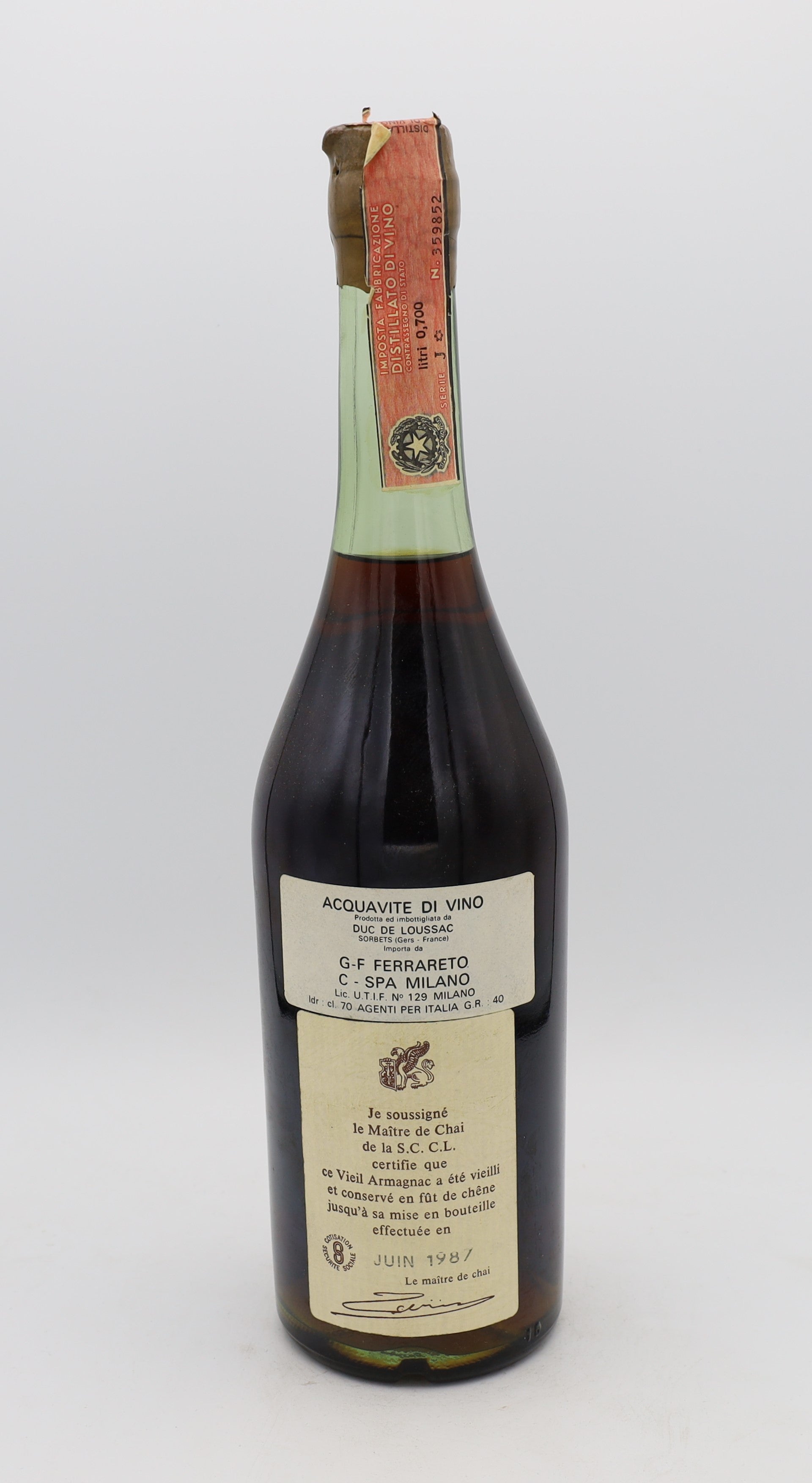 Armagnac Vintage 1908