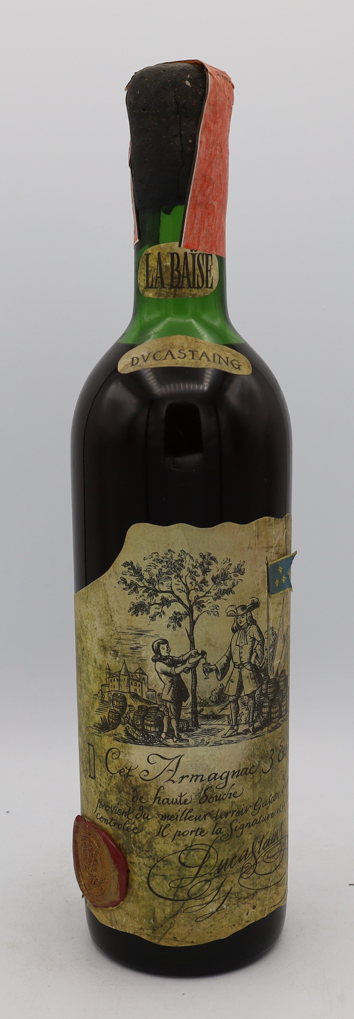 Ducastaing Armagnac La Baise Trois Étoiles Haute Souche – premium aged brandy with rich, complex flavors, ideal for collectors and connoisseurs.