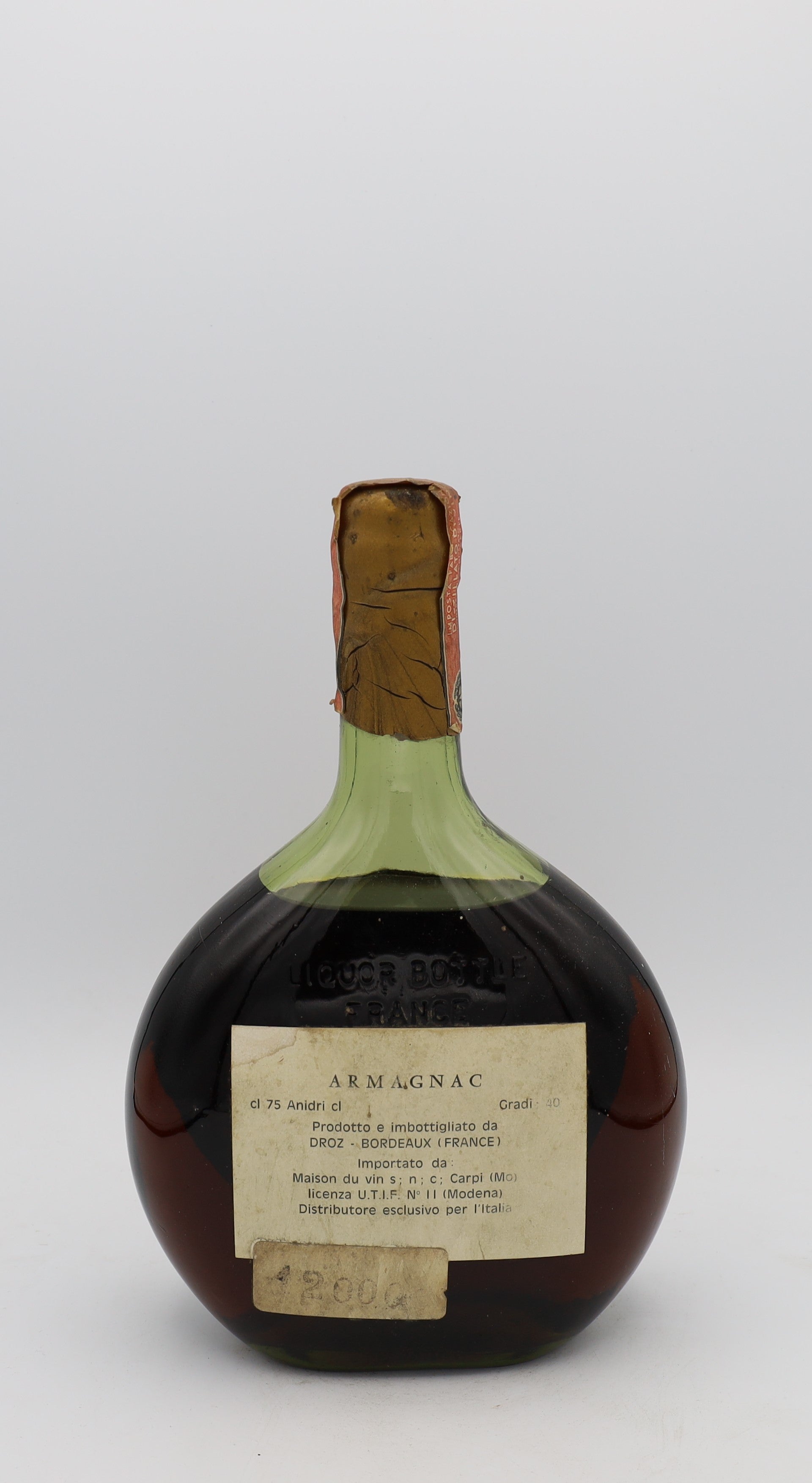F. Franc Armagnac Hors d’Âge Vintage 1944, Reserved Treasures Club edition – exceptionally rare aged brandy with rich, complex flavors, perfect for collectors.
