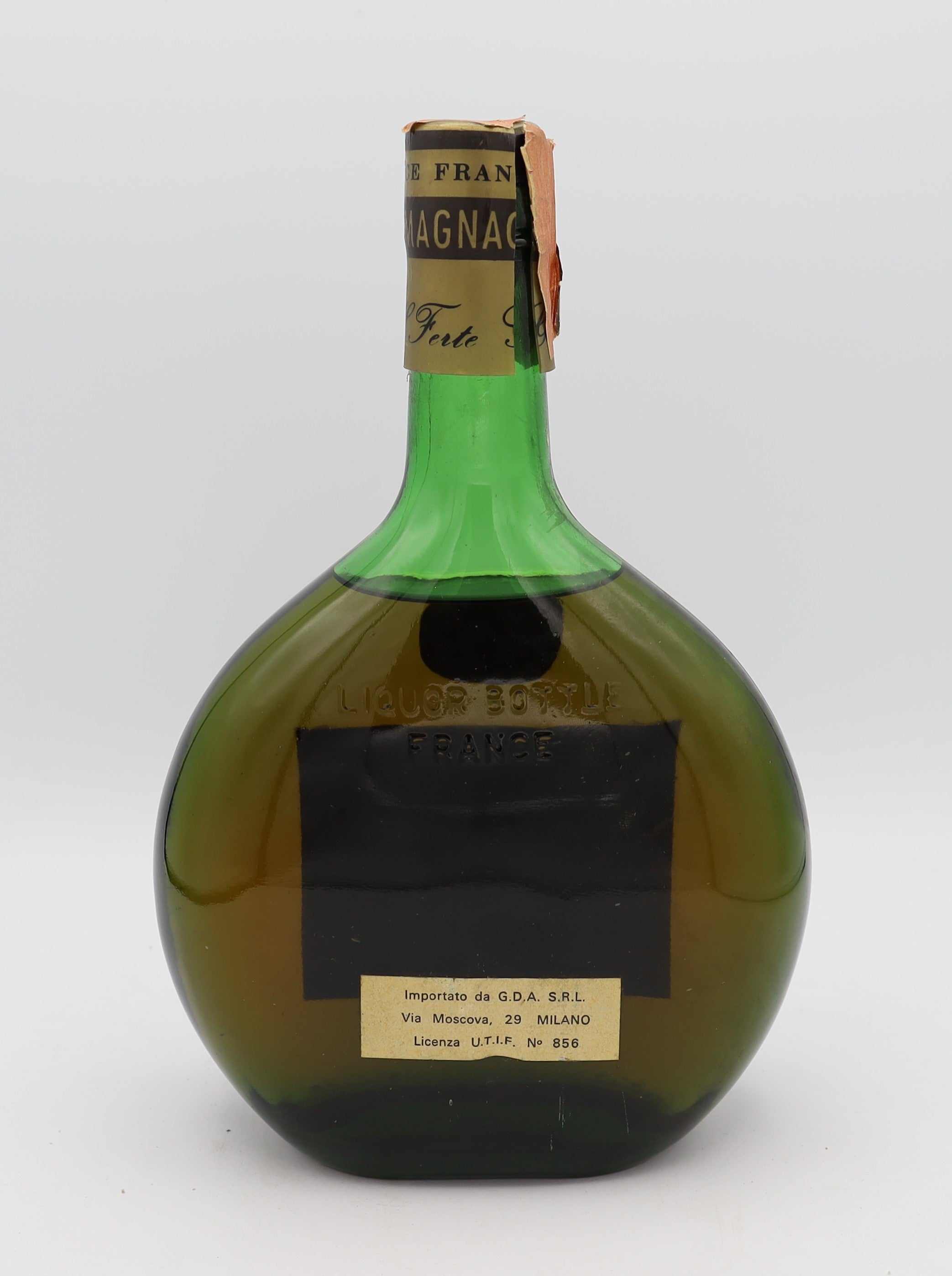G.H. Ferte VSOP Armagnac in green bottle – premium aged brandy with rich, smooth flavors, crafted for collectors and connoisseurs.
