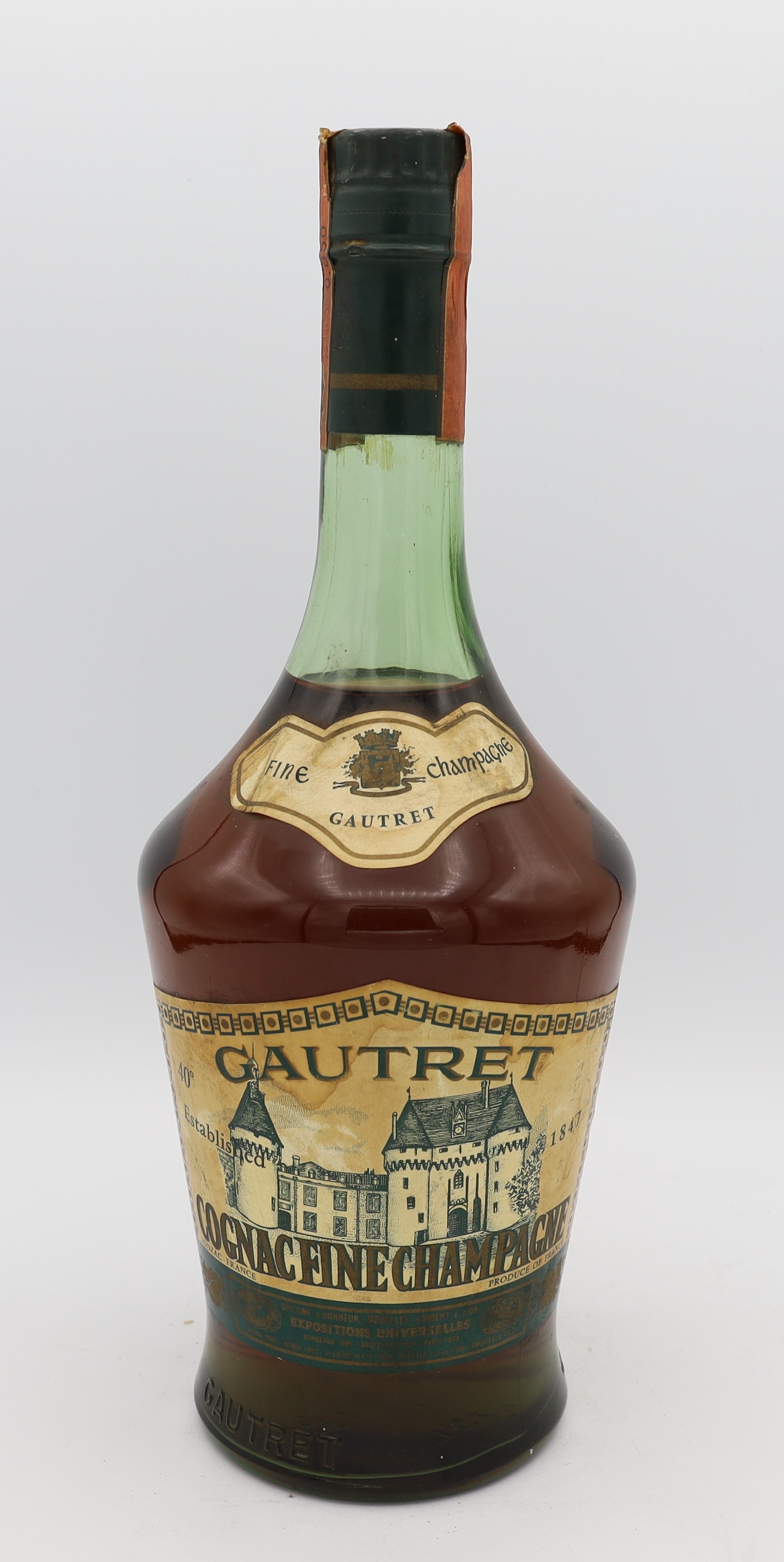 Gautret Fine Champagne Cognac – premium French brandy crafted from Fine Champagne eaux-de-vie, offering rich, smooth flavors and elegant character, ideal for collectors and connoisseurs.