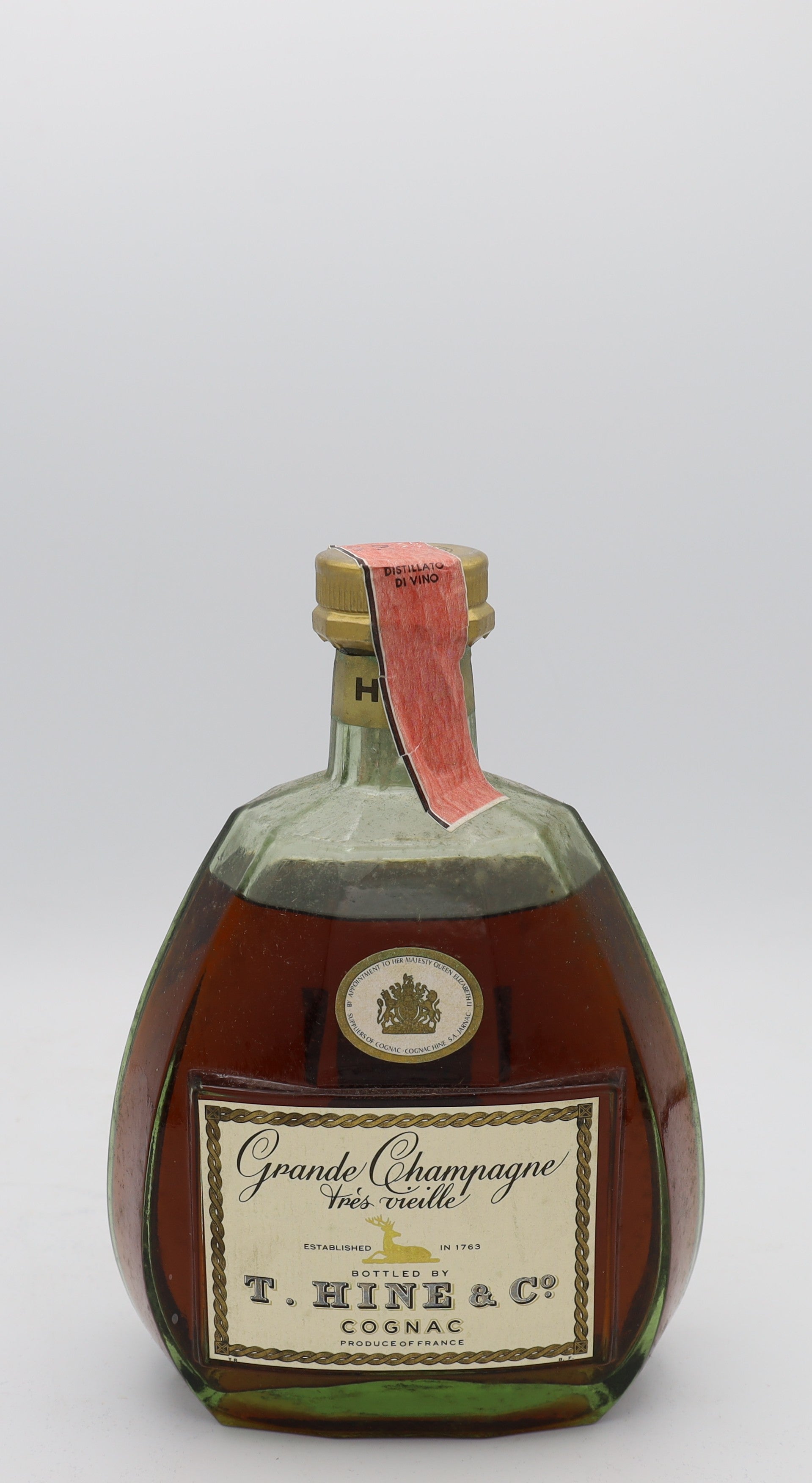 Hine Cognac Grande Champagne Tres Vieille 1960's