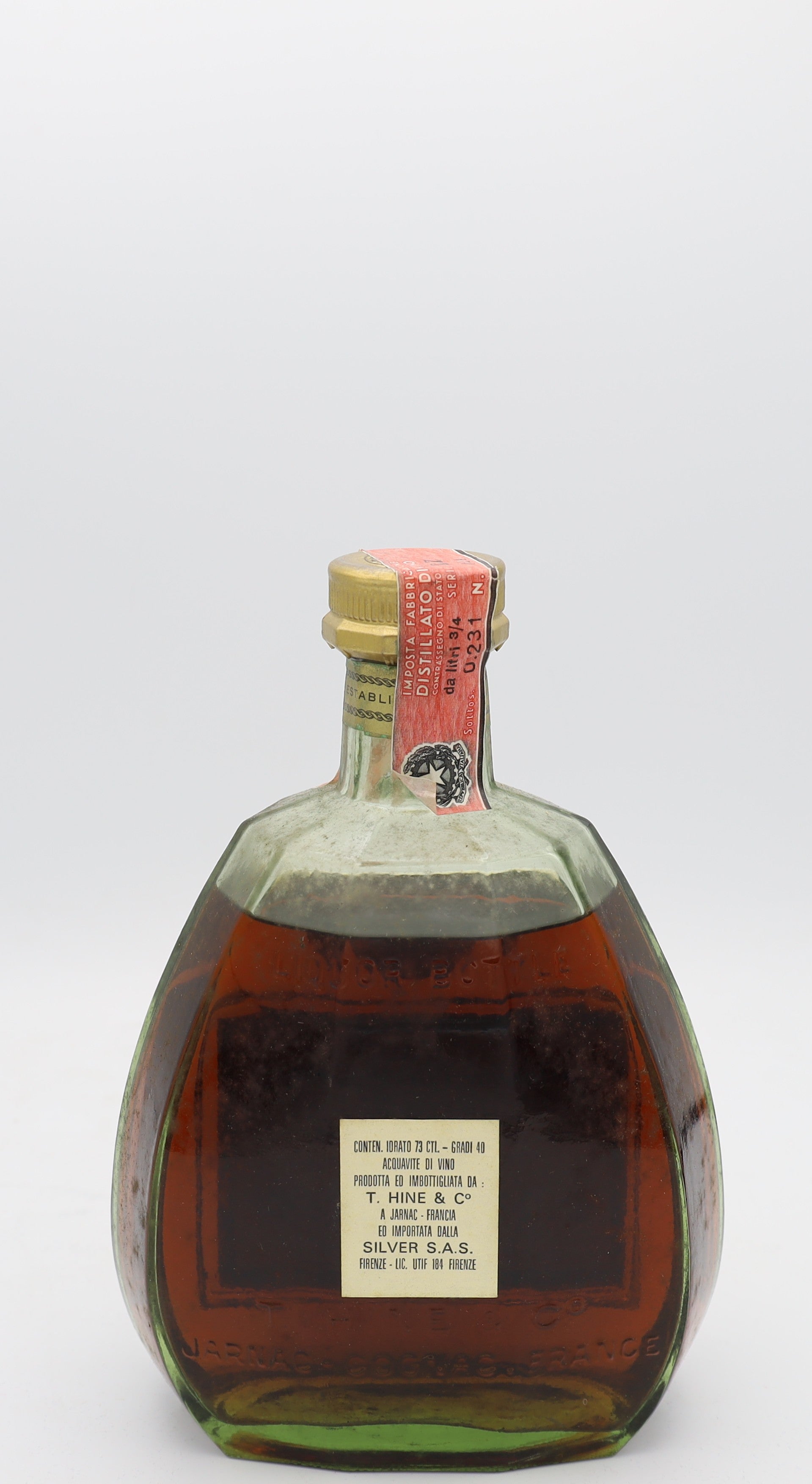Hine Cognac Grande Champagne Tres Vieille 1960's