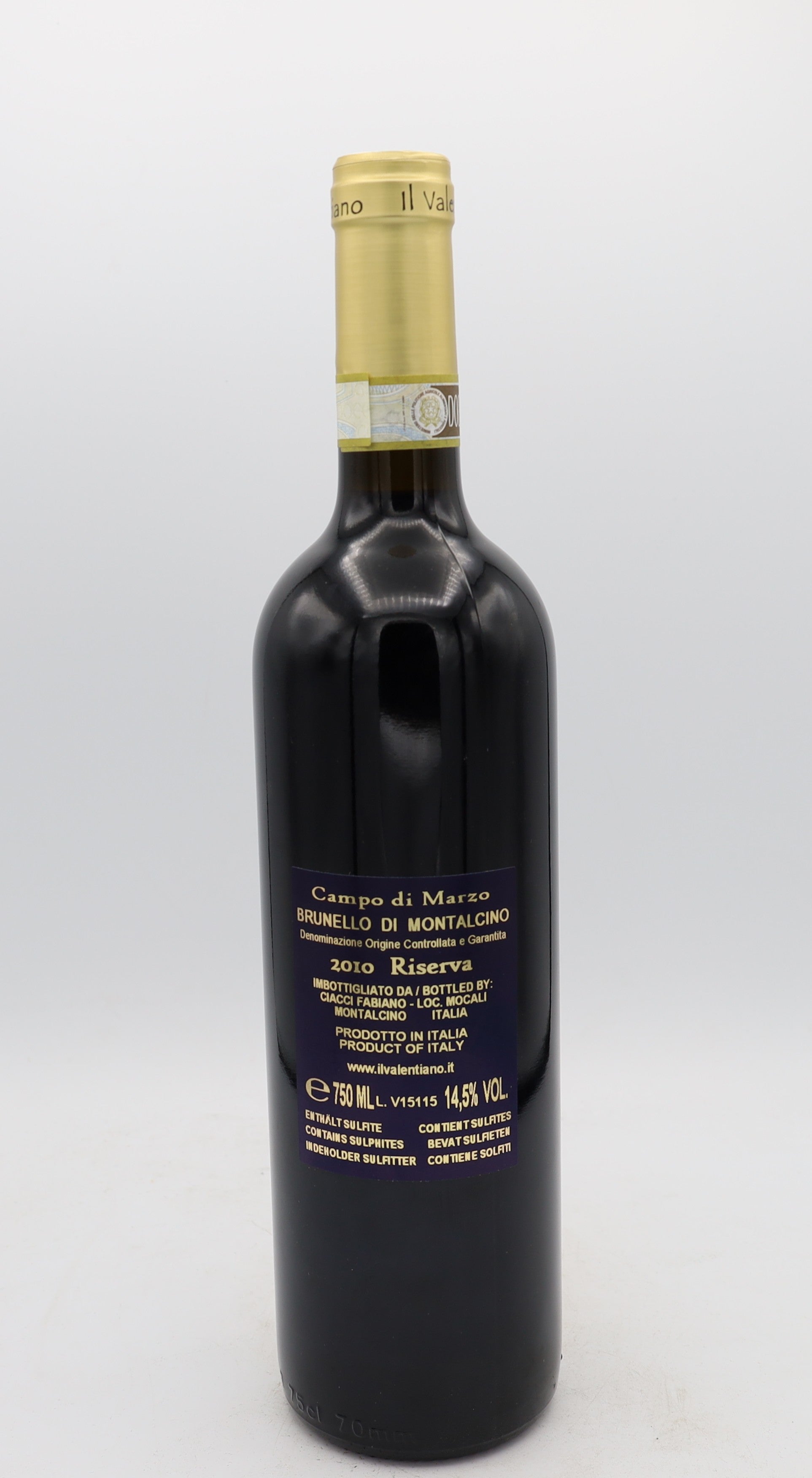 Il Valentiano Brunello di Montalcino Riserva 2010