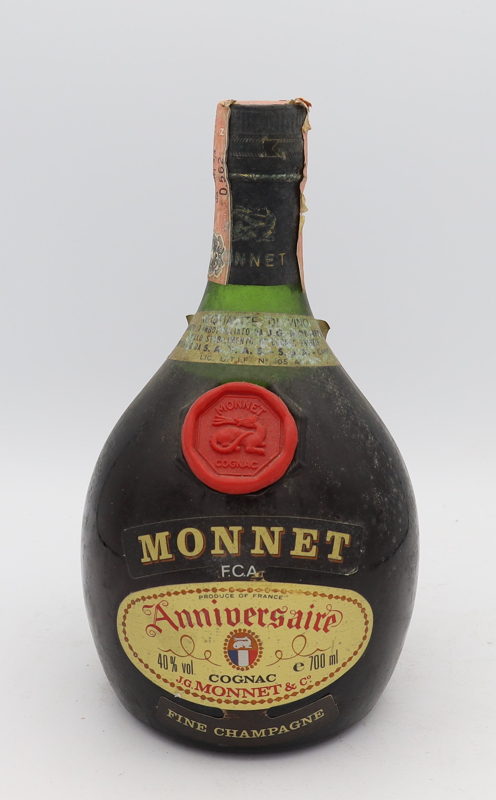 J. G. Monnet & Co Anniversaire FCA Cognac 1960's