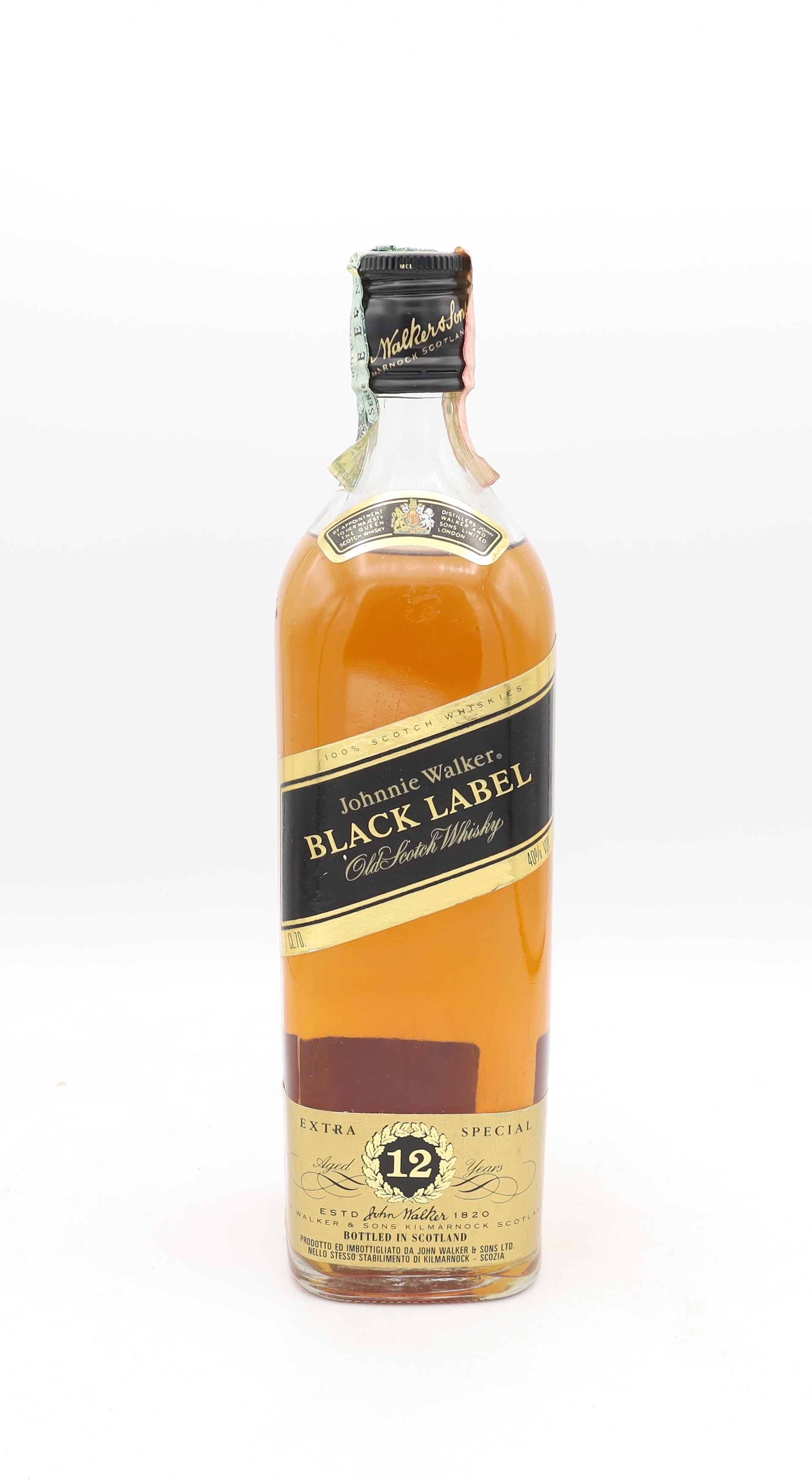 Johnnie Walker 12yo Black Label 1980's