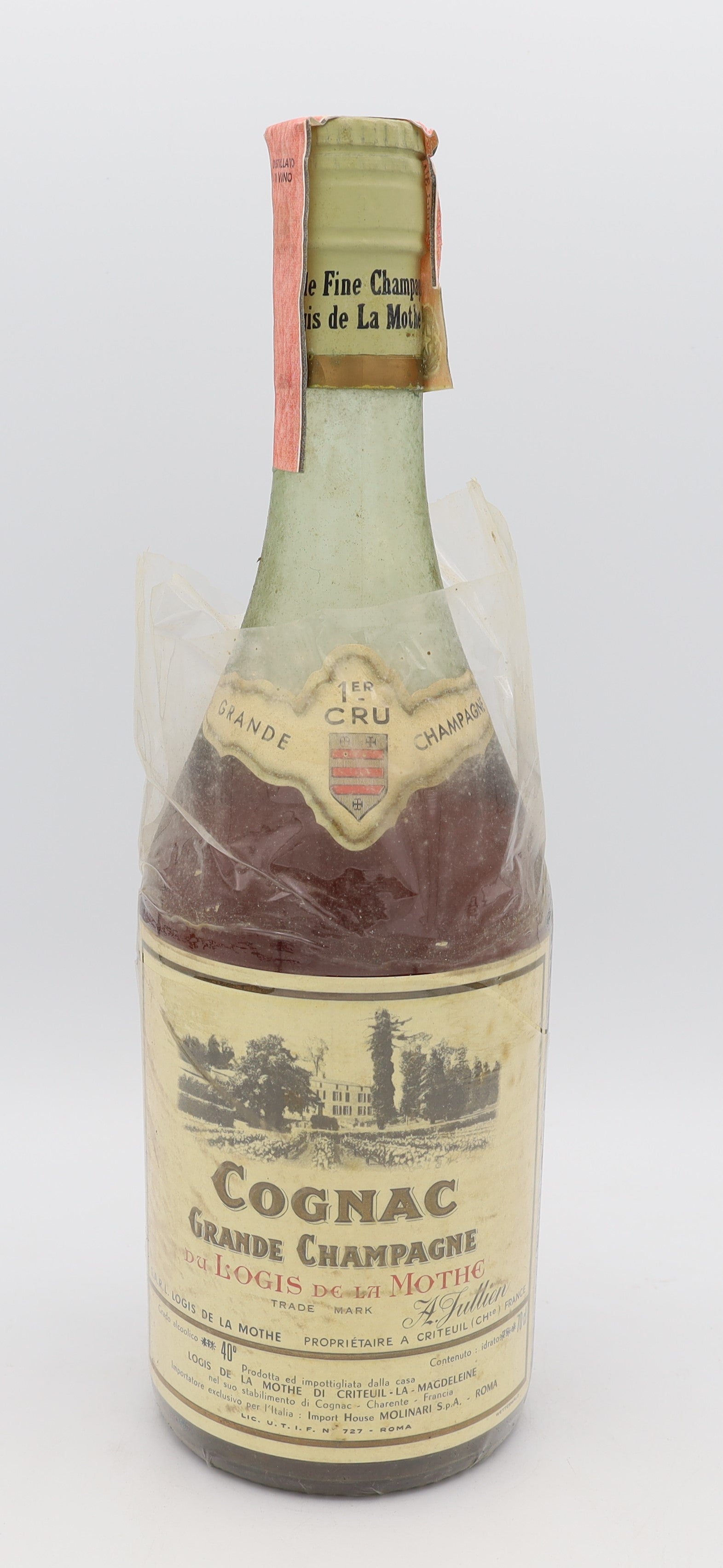 Logis de la Mothe VSOP 1er Cru – premium French cognac with smooth, refined flavors and delicate oak notes, perfect for collectors and enthusiasts.