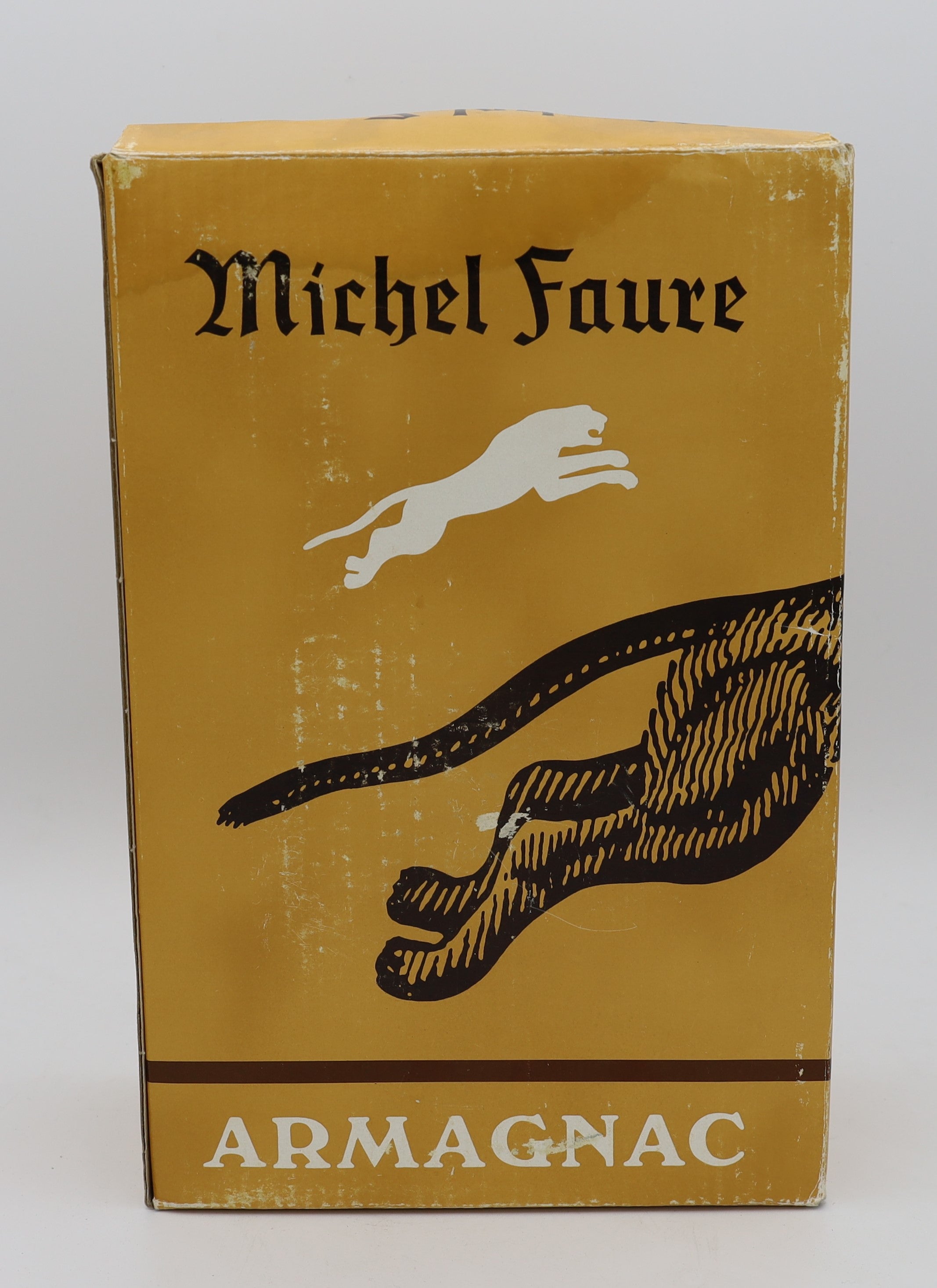Michel Faure Vieille Reserve Armagnac with gold label in green bottle – premium aged brandy with rich, smooth flavors, ideal for collectors and connoisseurs.
