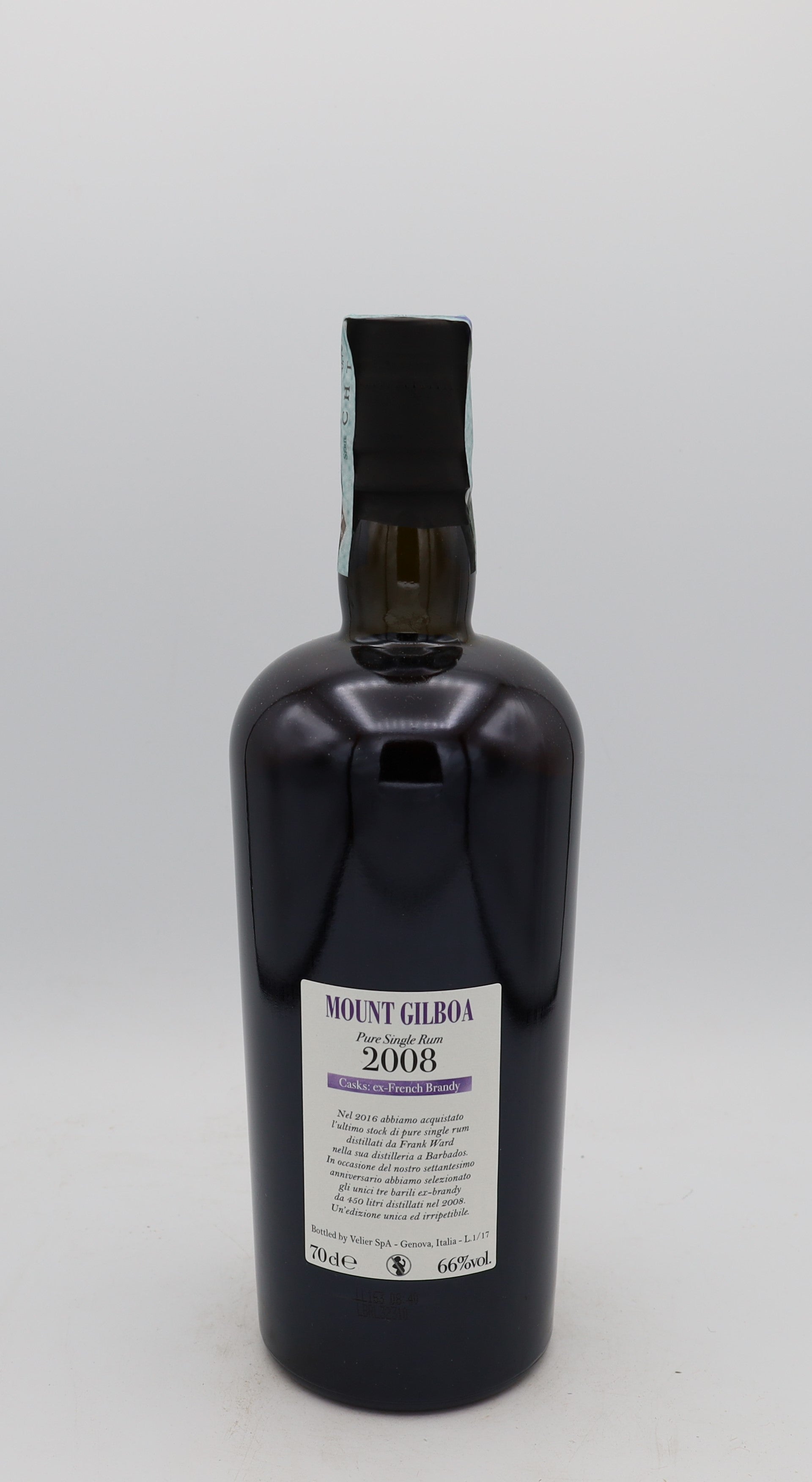 Mount Gilboa 2008 Rum Warren Khong Velier 9 yo