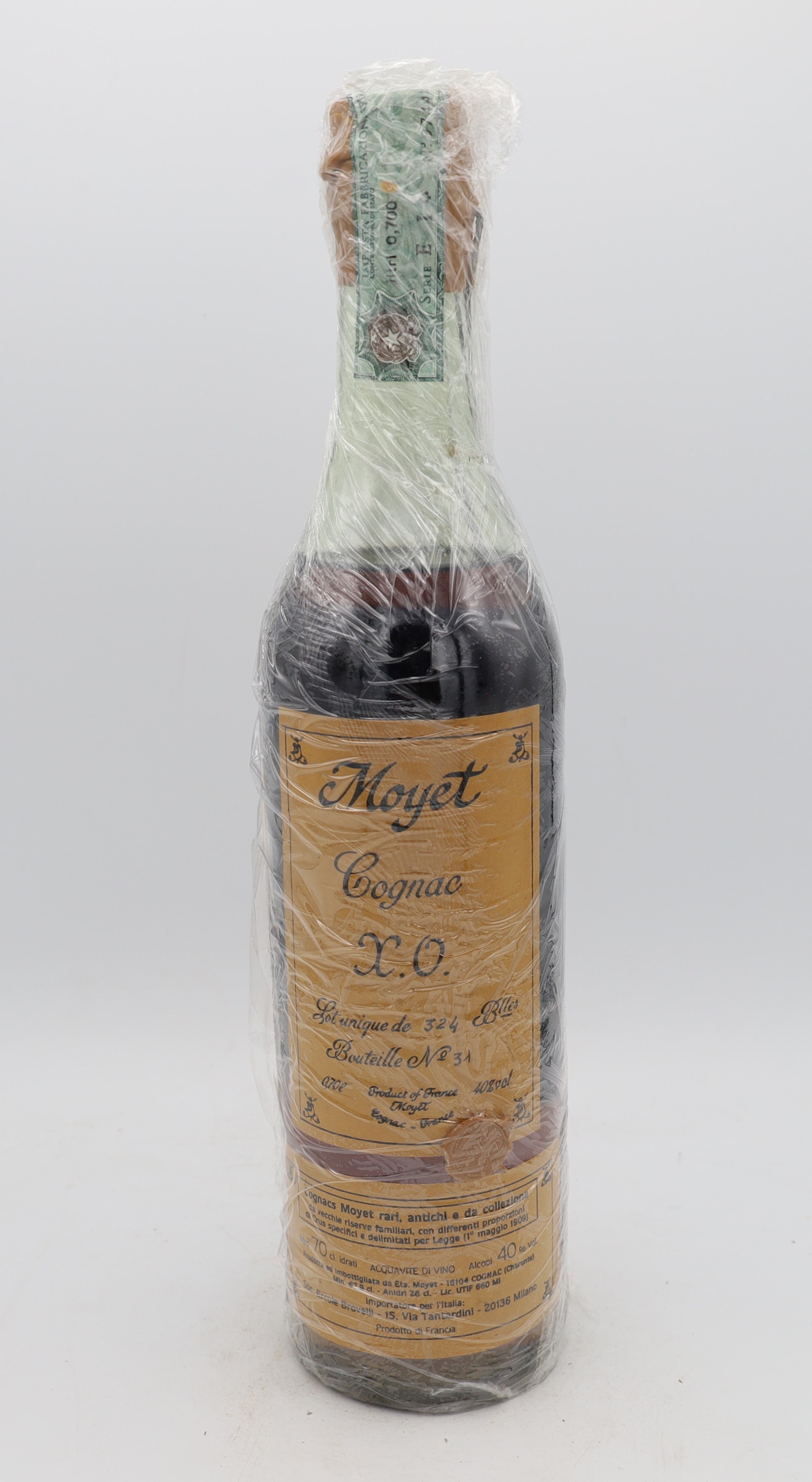 Moyet XO Cognac – limited edition French cognac, 1 of 324 bottles, Reserved Treasures Club collectible for connoisseurs