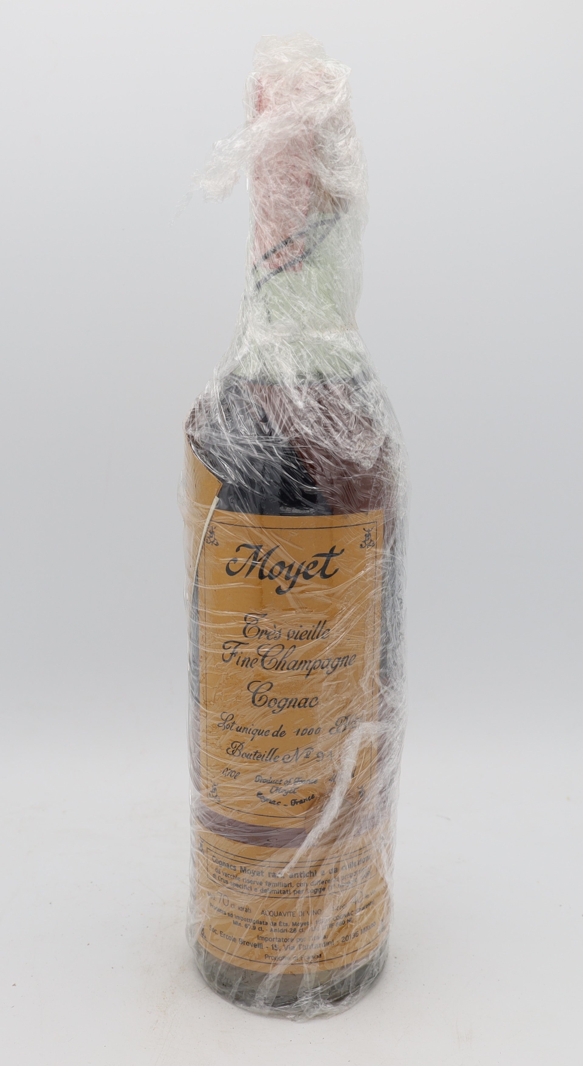 Moyet Très Vieille Fine Champagne Cognac – limited edition French cognac, 1 of 1000 bottles, collectible for connoisseurs