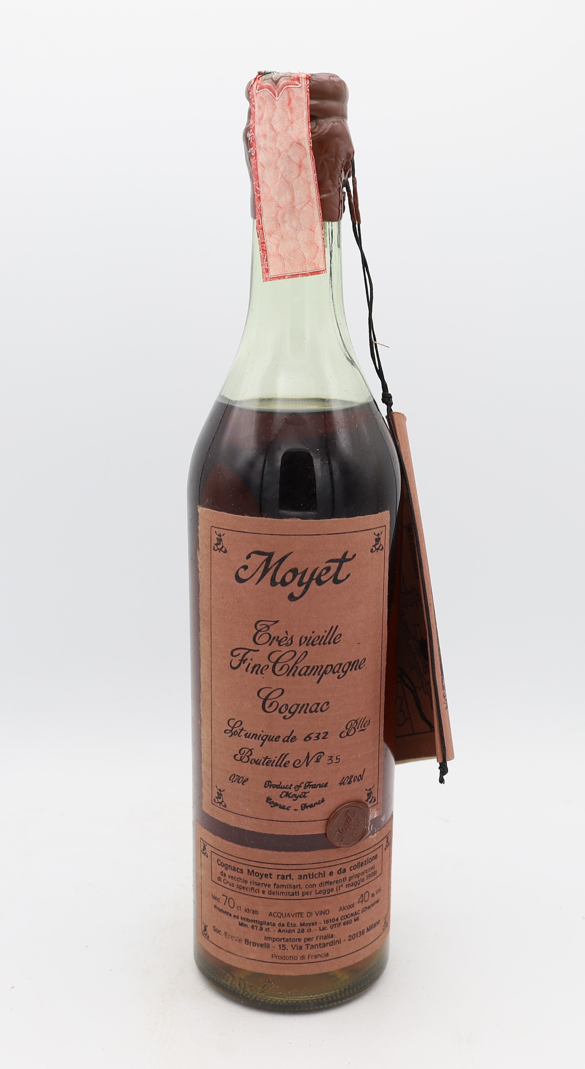 Moyet Très Vieille Fine Champagne Cognac – limited edition French cognac, 1 of 632 bottles, collectible for connoisseurs