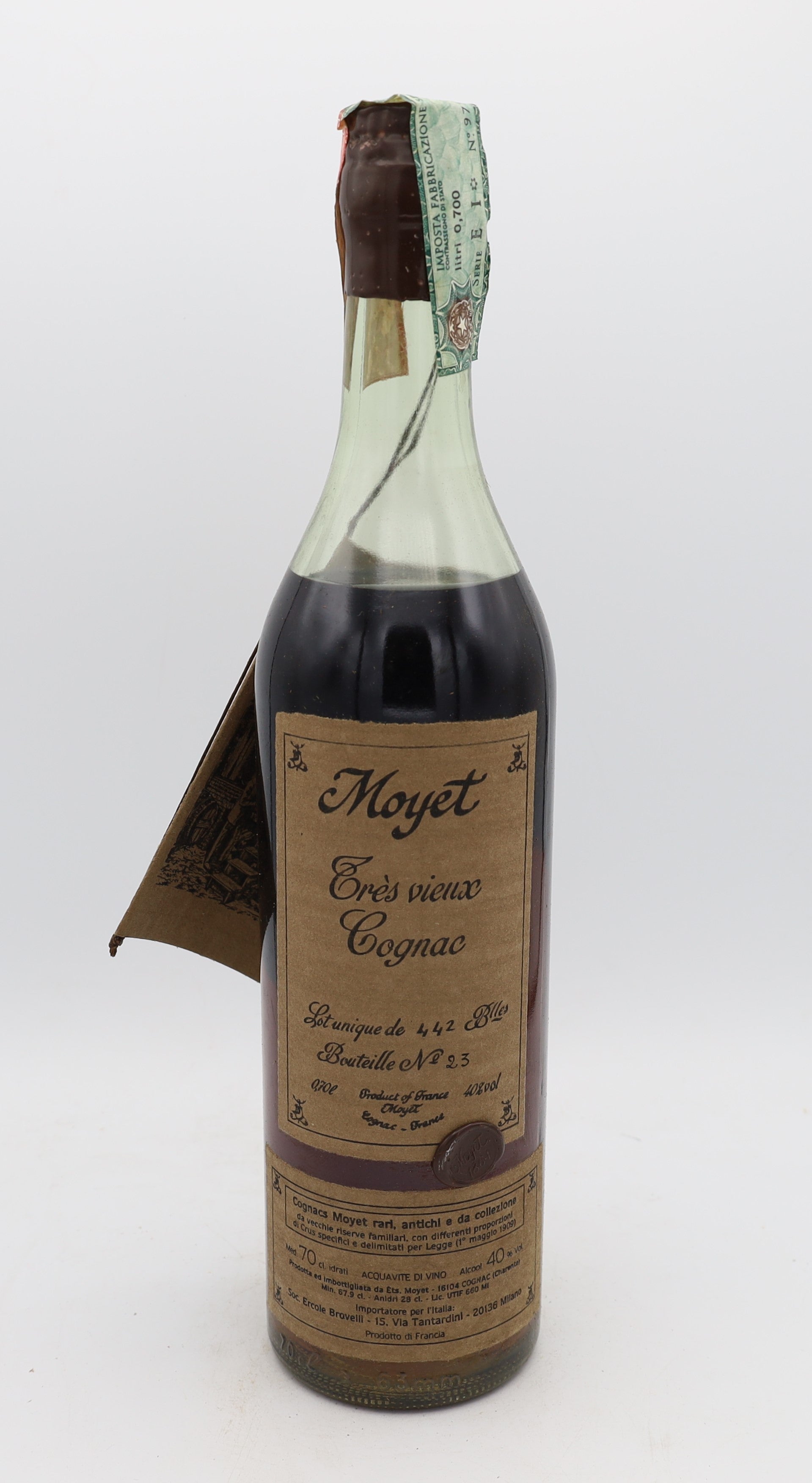 Moyet Très Vieux Cognac – limited edition French cognac, 1 of 442 bottles, Reserved Treasures Club collectible for connoisseurs