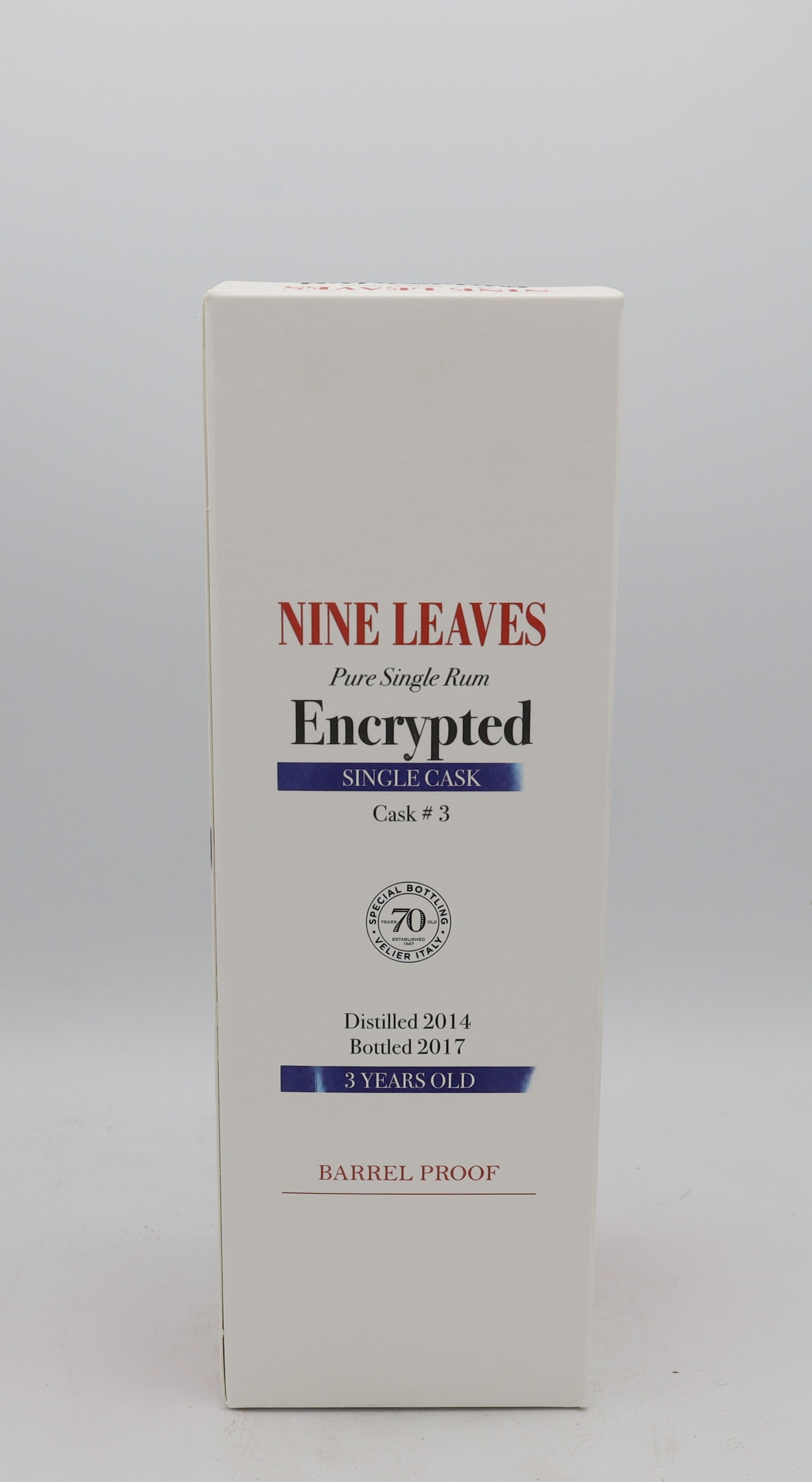 Nine Leaves 2014 Pure Single Rum Warren Khong Velier