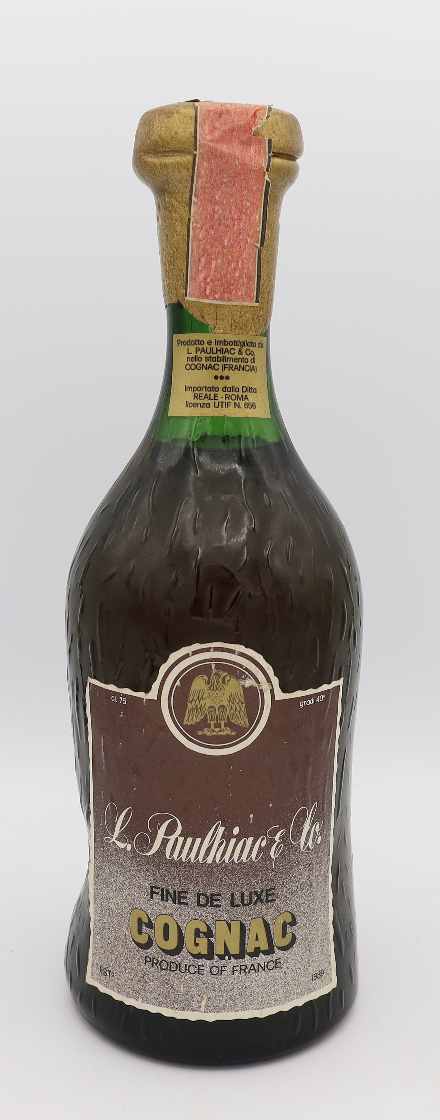 Paulhiac & Co Fine de Luxe Cognac – premium French brandy with refined aroma and smooth taste, ideal for collectors and connoisseurs.