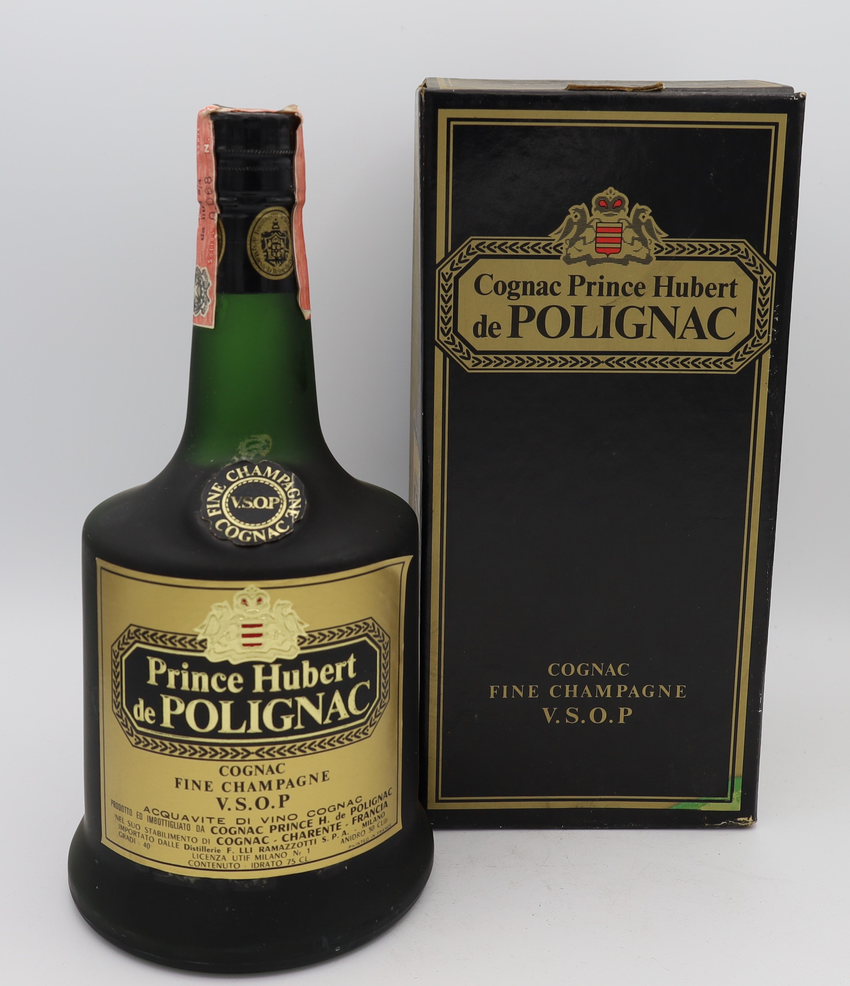 Prince Hubert Fine Champagne VSOP Cognac – premium French brandy crafted from Fine Champagne eaux-de-vie, featuring smooth and elegant flavors, ideal for collectors and connoisseurs.