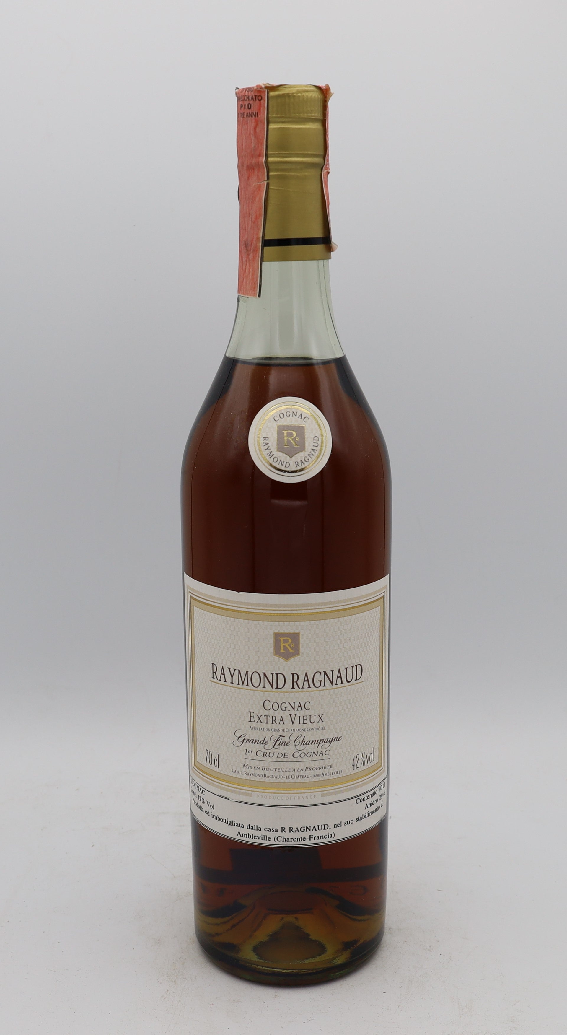Raymond Ragnaud Grande Fine Champagne Cognac Extra Vieux – rare and premium French cognac, collectible bottle for connoisseurs