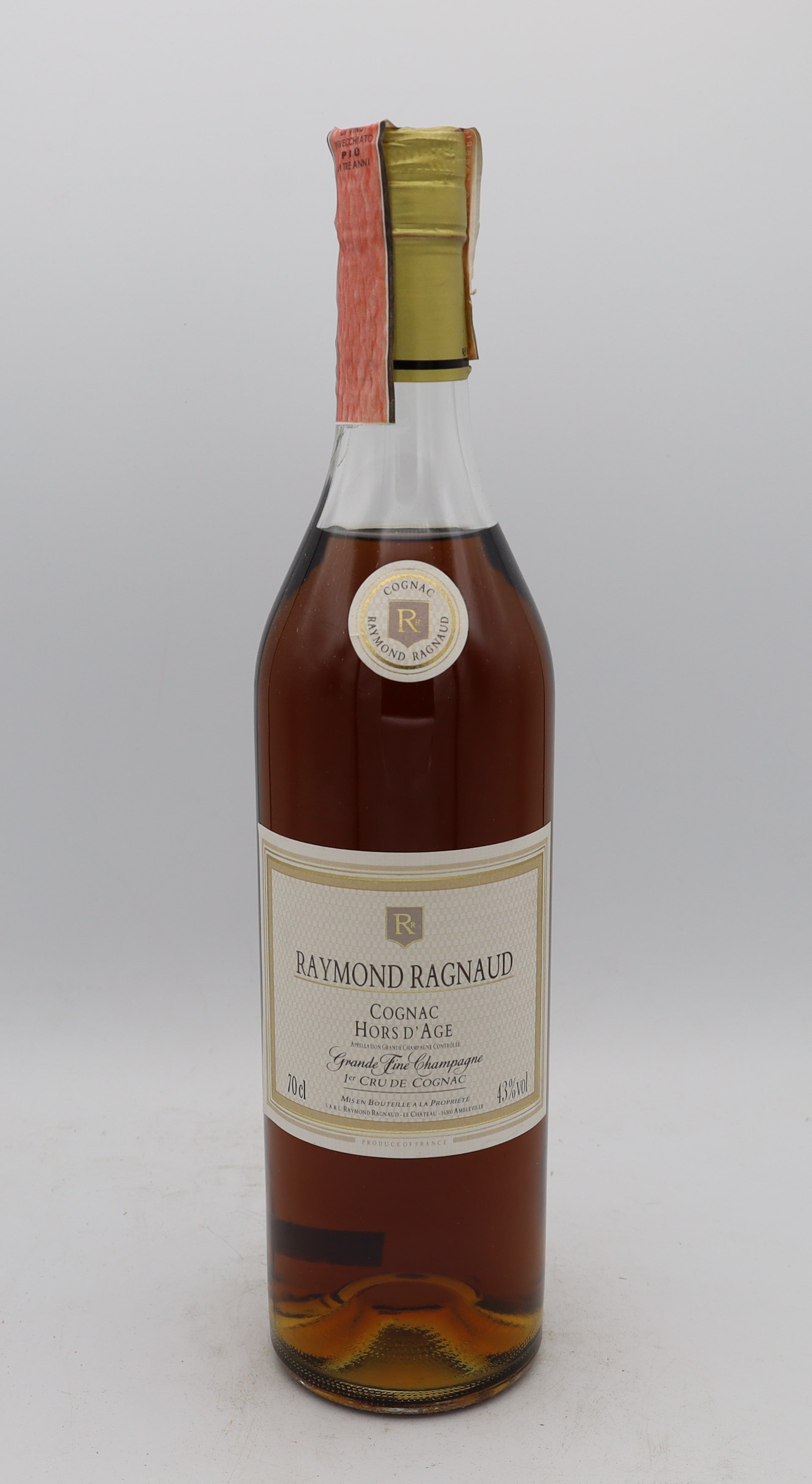 Raymond Ragnaud Grande Fine Champagne Cognac Hors d’Âge – rare premium French cognac, collectible bottle for connoisseurs