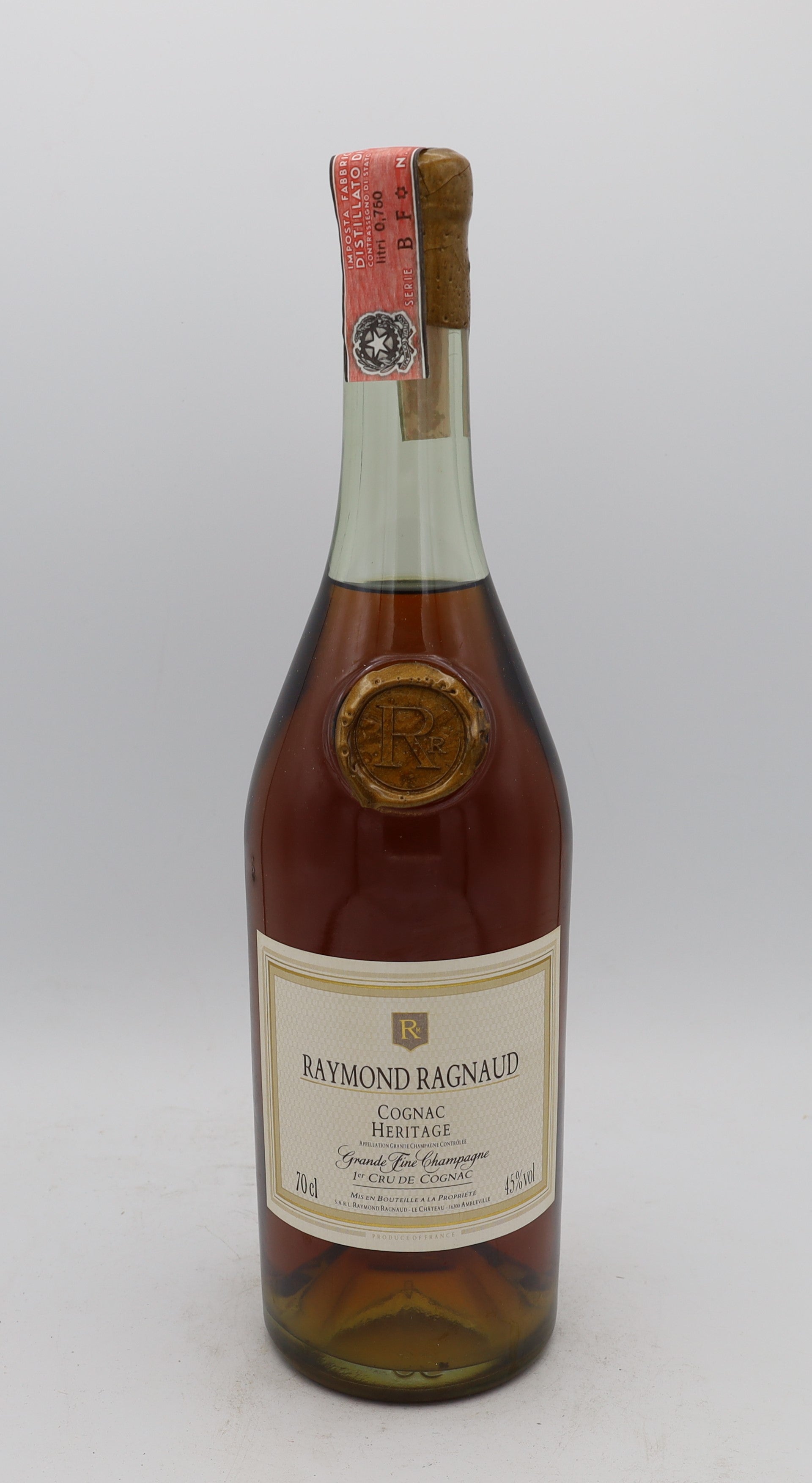 Raymond Ragnaud Heritage Grande Fine Champagne Cognac – rare premium French cognac, collectible bottle for connoisseurs
