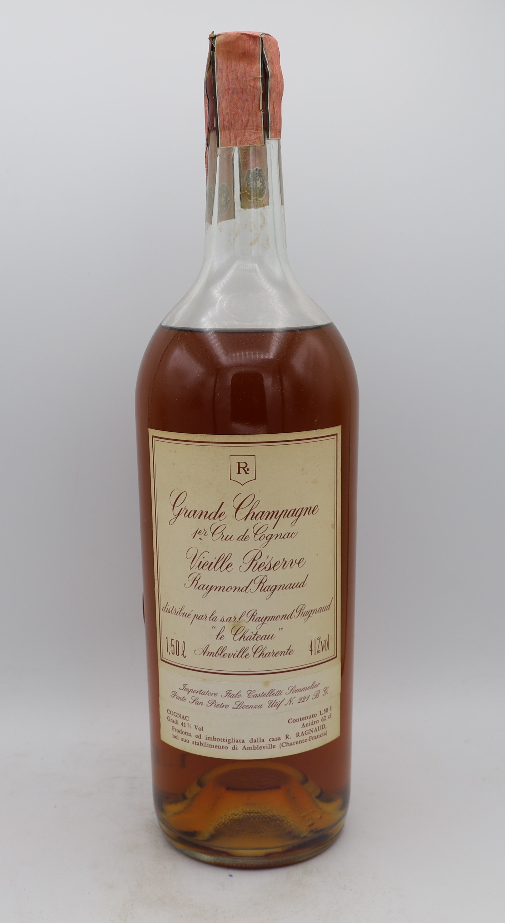 Raymond Ragnaud Grande Champagne Cognac Vieille Réserve 1er Cru Magnum – rare premium French cognac in large collectible bottle