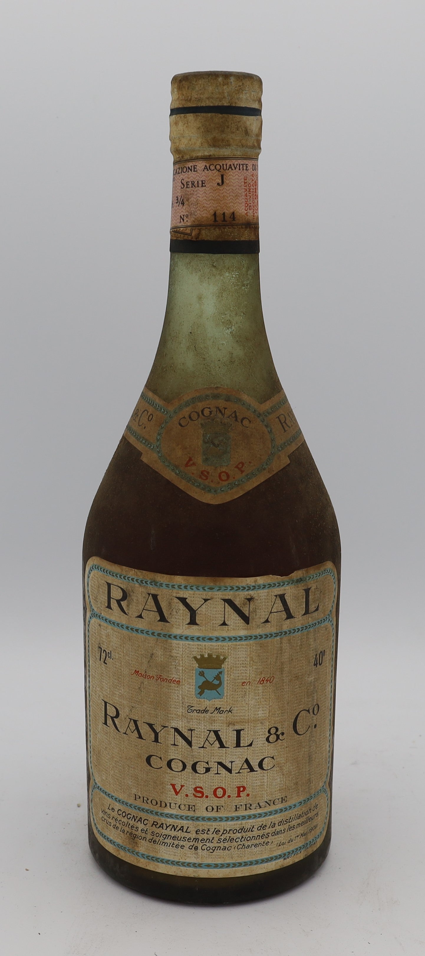 Raynal & Co VSOP Cognac 1958