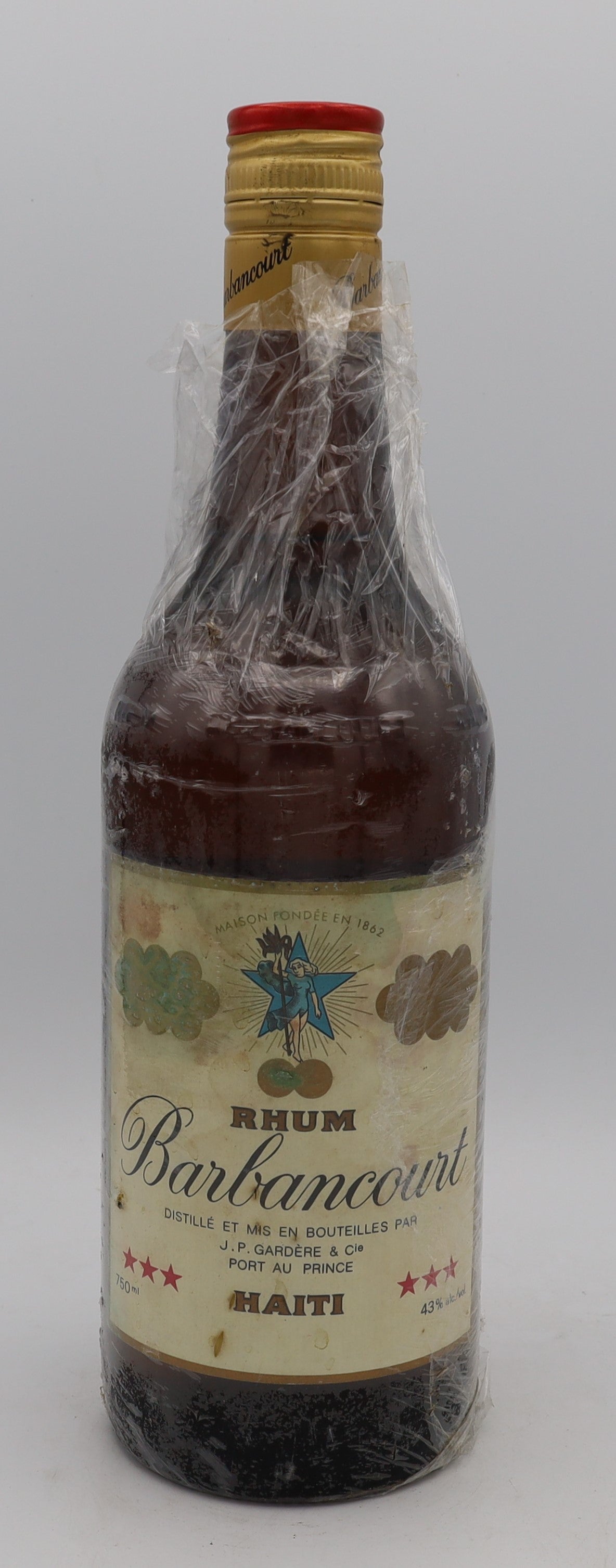 Rhum Barbancourt 3 Star Haiti – premium Haitian rum with smooth, rich flavors, crafted using traditional distillation methods.