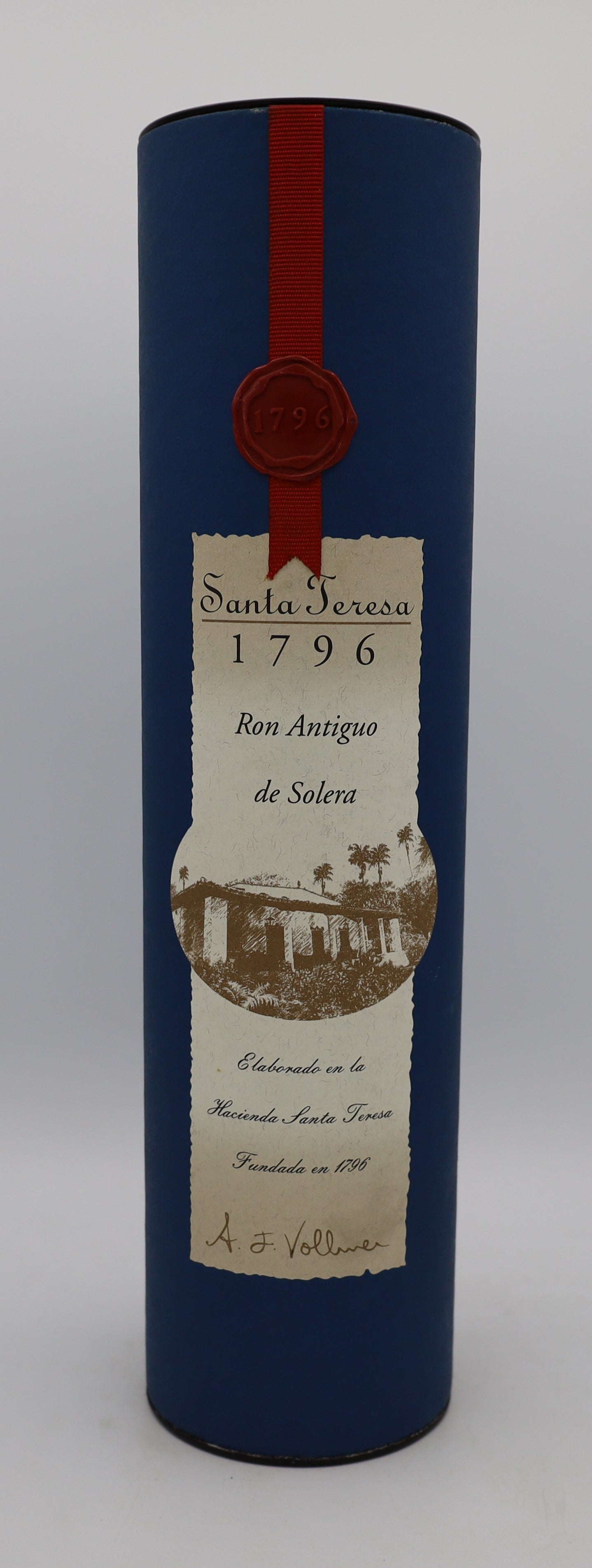 Santa Teresa Ron Antiguo de Solera 1796 Rum – premium Venezuelan rum presented in a collector’s box, with rich, complex flavors and smooth finish.