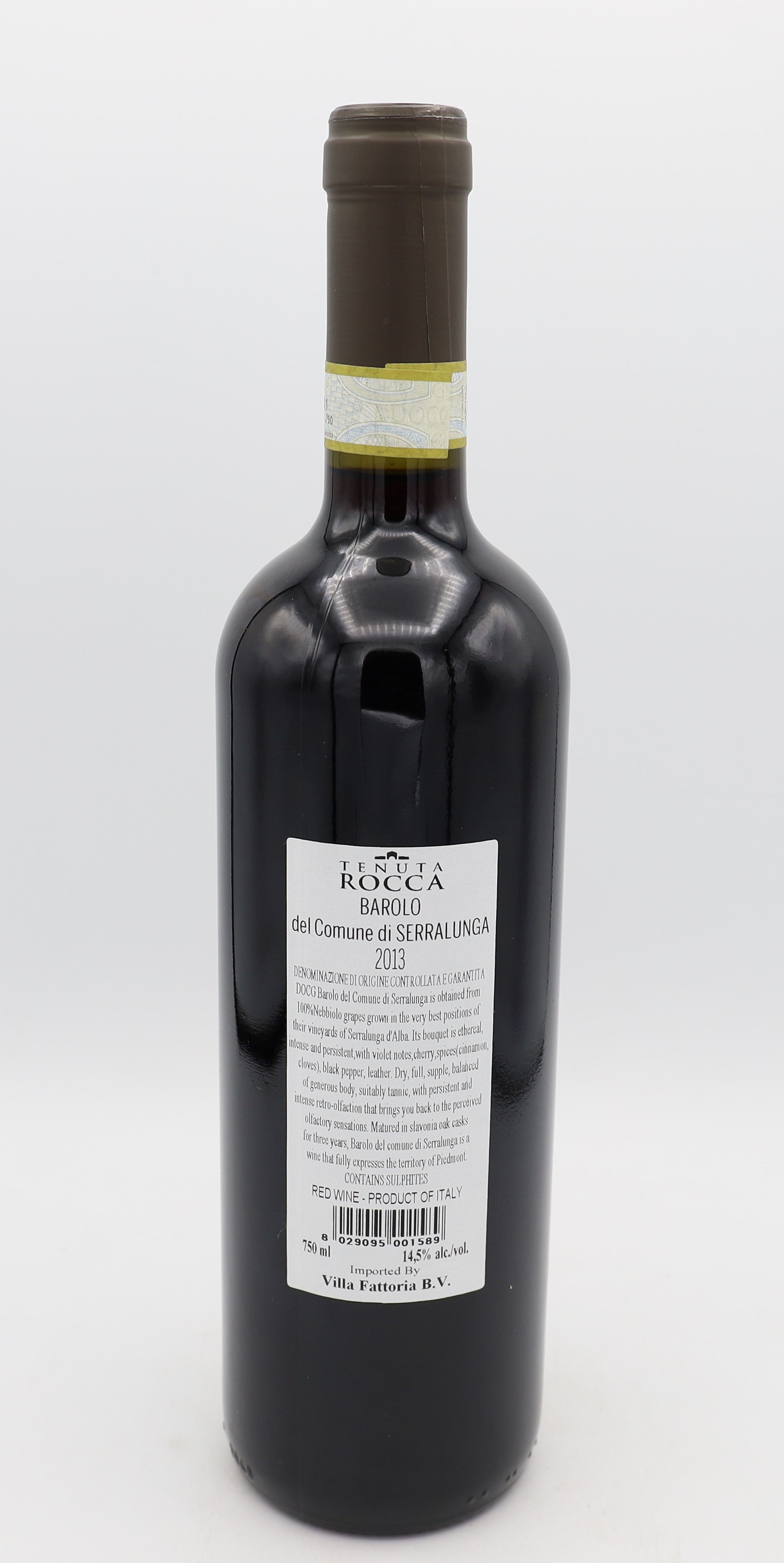 Tenuta Rocca Barolo Wine Vintage 2013 – premium Italian red wine from Piemonte with rich aromas of dark fruit, spices and refined tannins, crafted for aging.