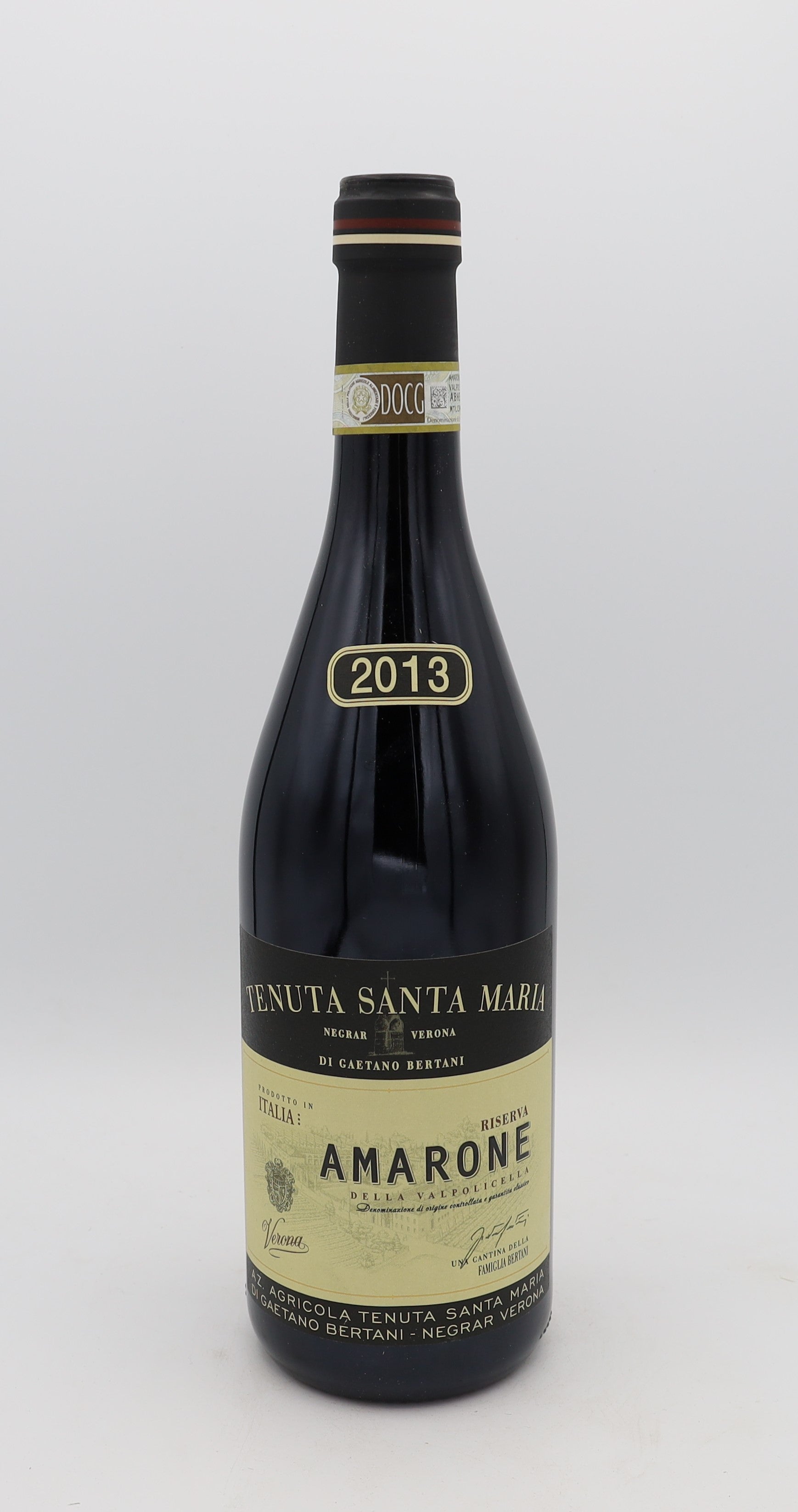 Tenuta Santa Maria Gaetano Di Bertani Amarone della Valpolicella Riserva 2013 DOCG – premium Italian red wine with rich, complex flavors and elegant structure.