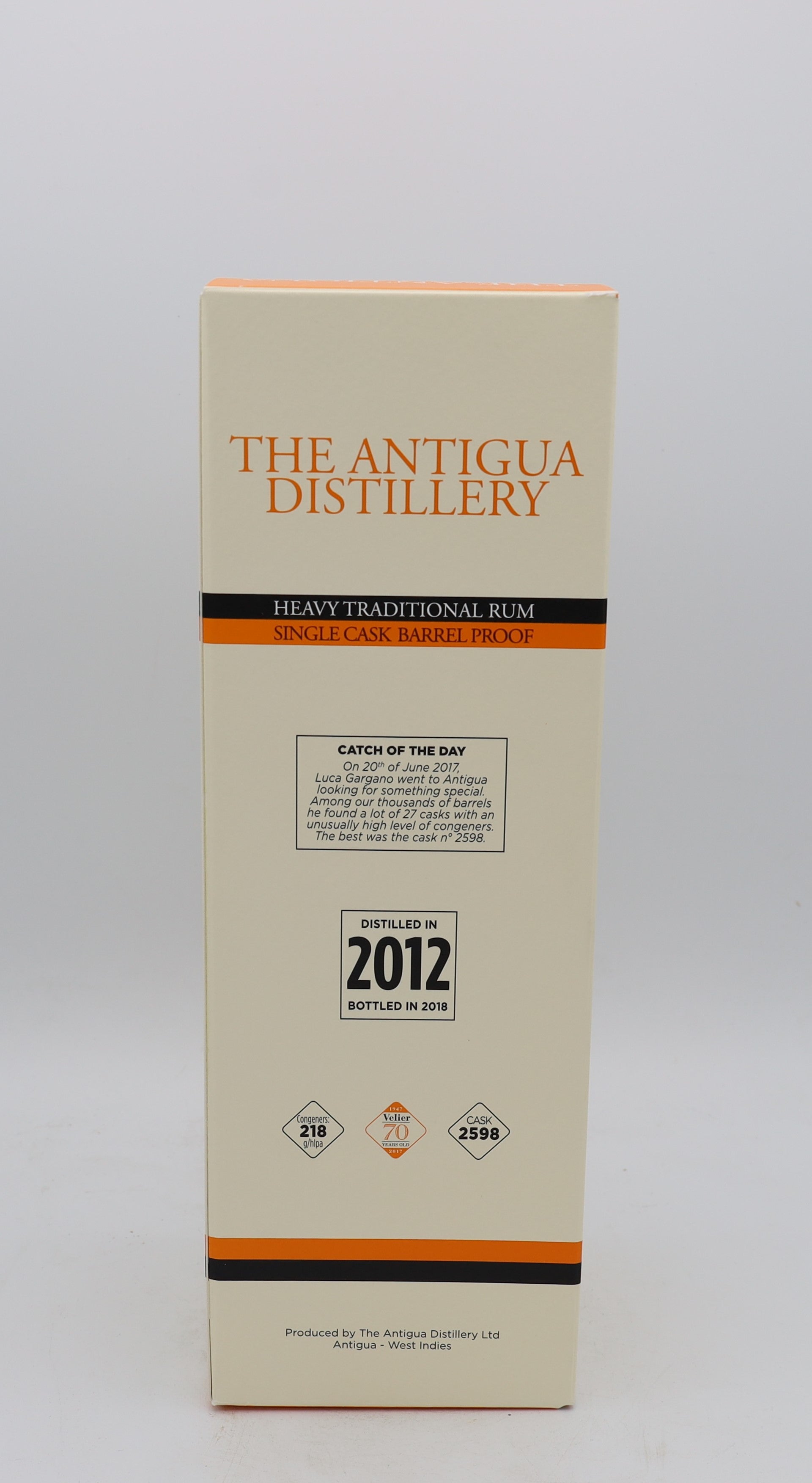 The Antigua Distillery 2012 Rum Velier 5 yo