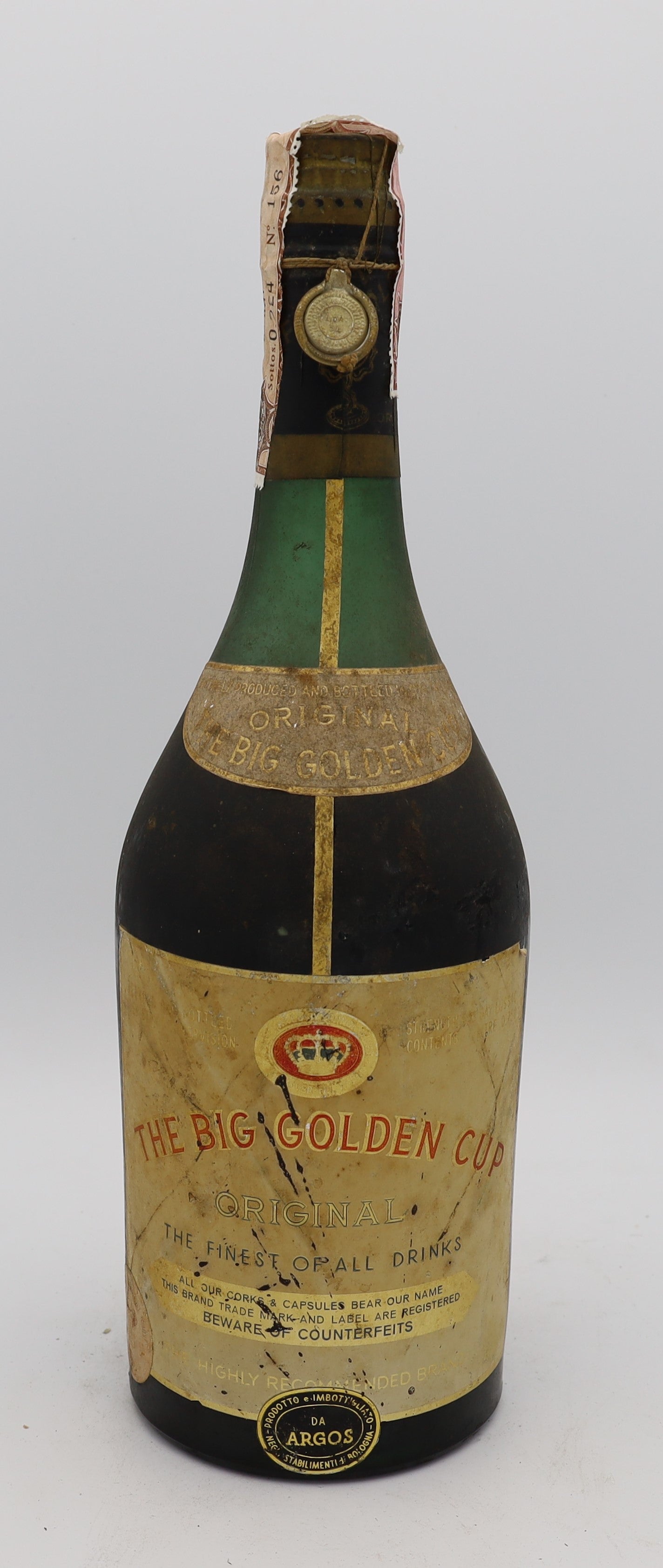 The Big Golden Cup Cognac – The Finest of All, premium aged brandy with rich, smooth flavors, ideal for collectors and connoisseurs.