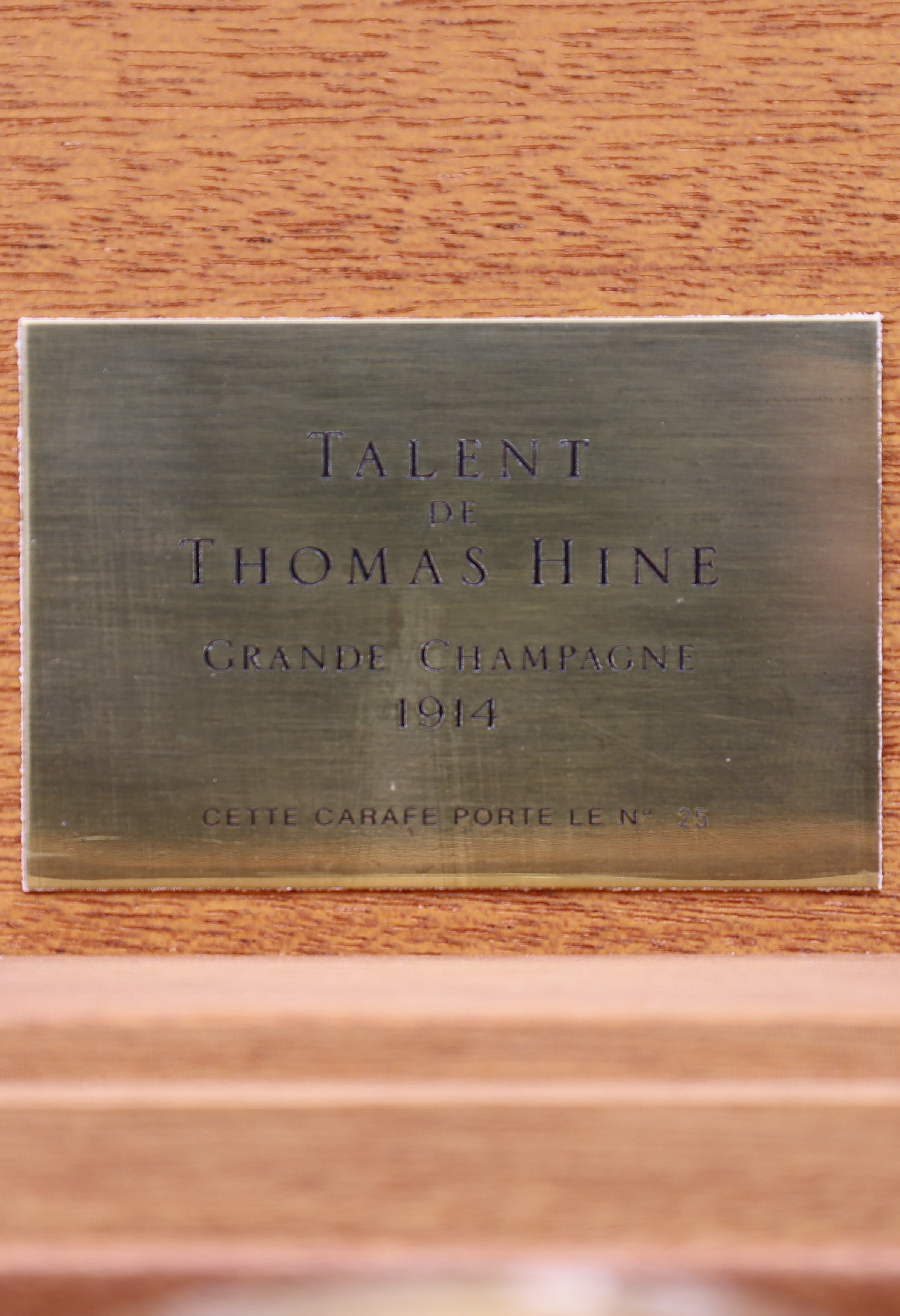 Talent de Thomas Hine Cognac Grande Champagne 1914