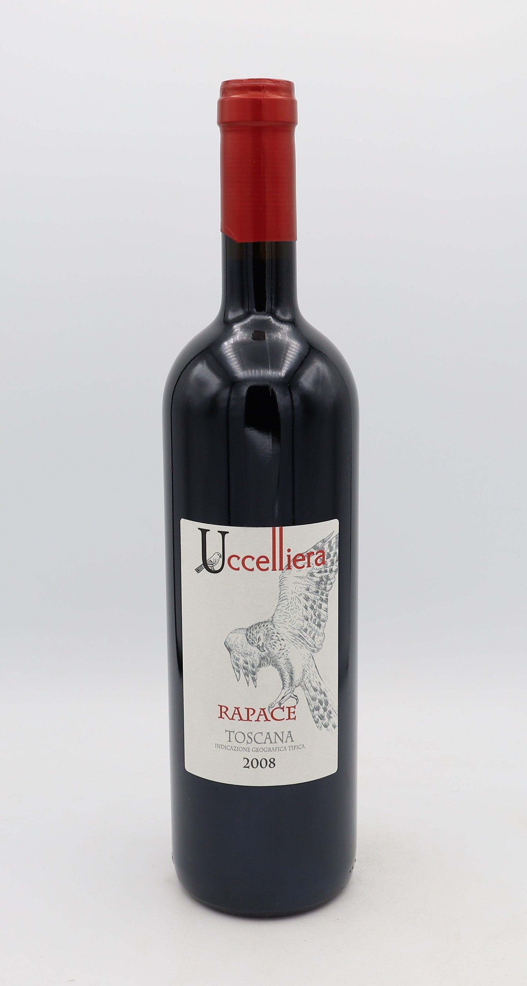 Uccelliera Rapace Toscana IGT Vintage 2008 – premium Italian red wine with rich, complex flavors and refined structure.