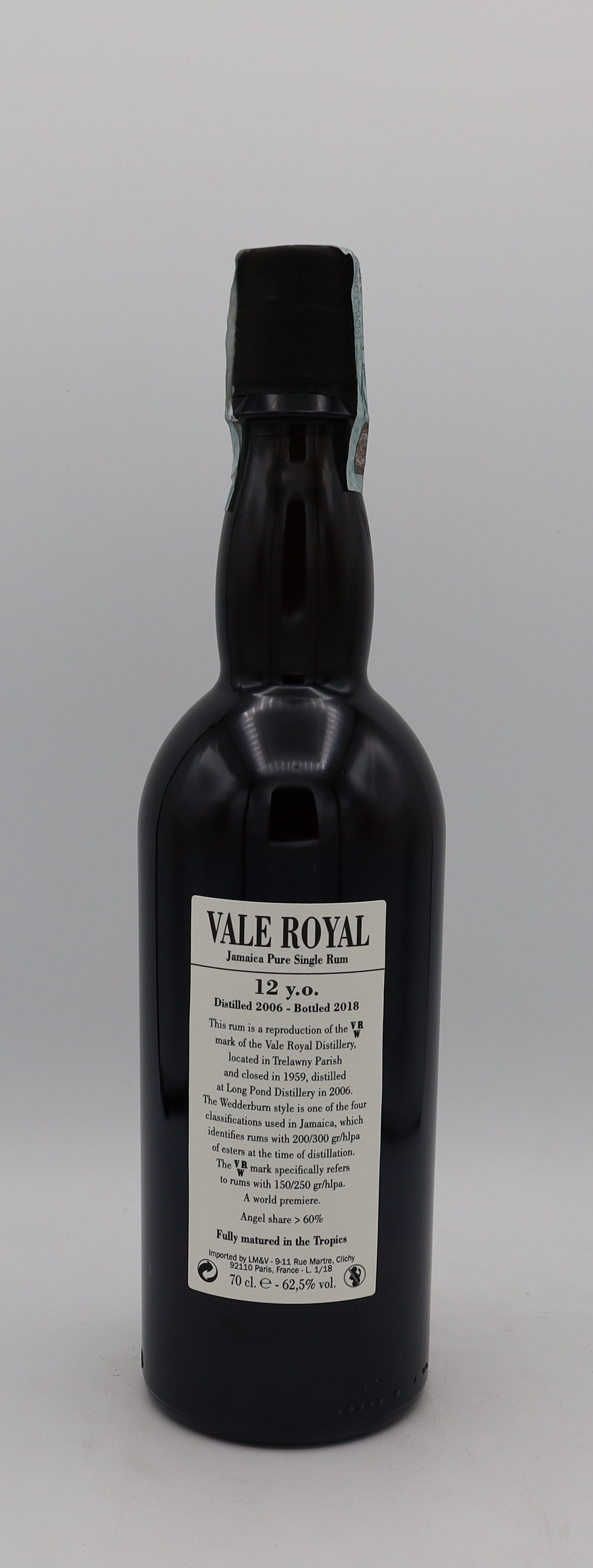 Vale Royal Rum Long Pond 2006 12YO – premium Jamaican rum with rich, complex flavors, crafted for smoothness and depth.