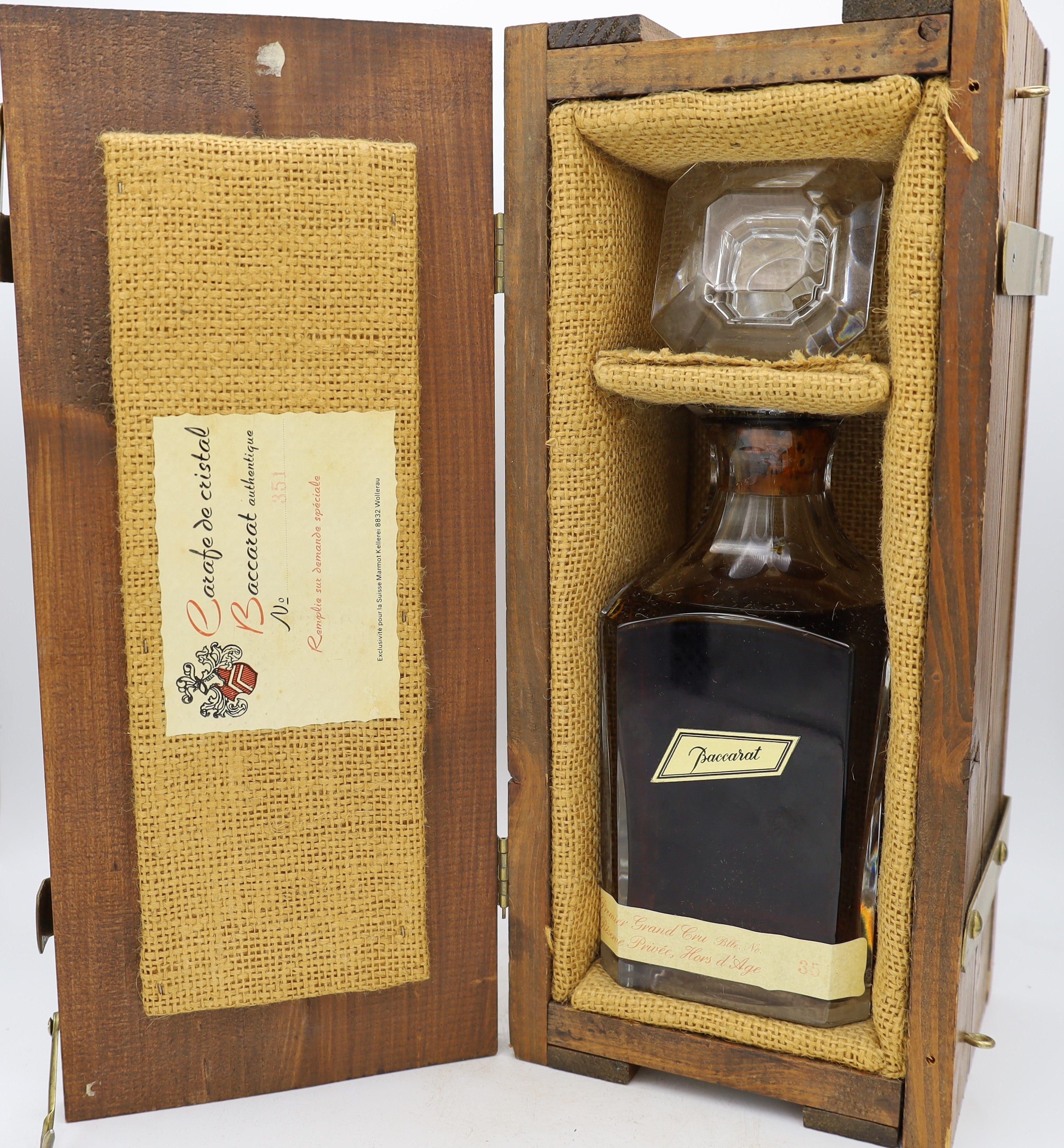 Baccarat Cognac Hors d'Age Marmot Kellerei