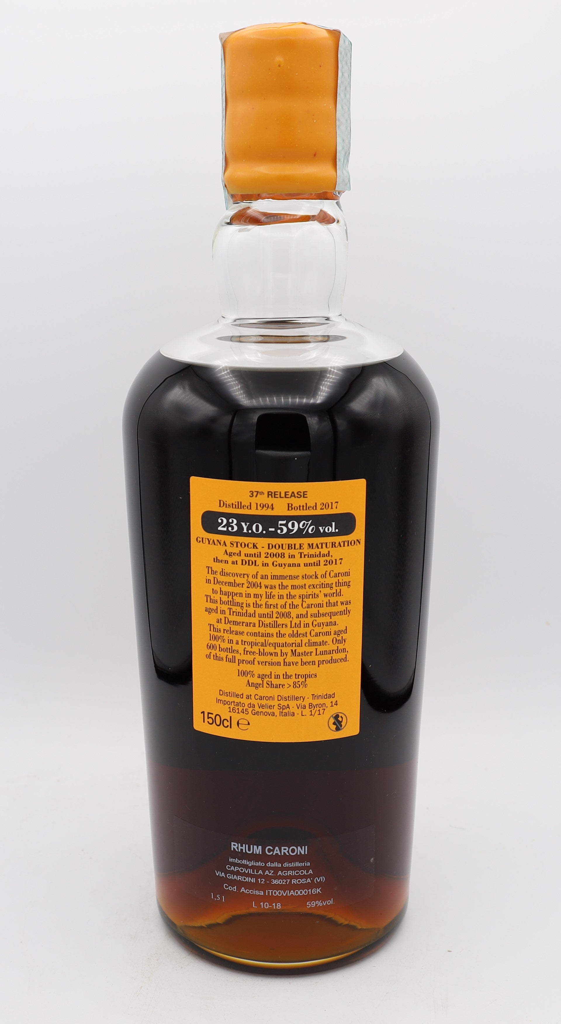 Caroni 23yo Guyana Stock 1994 Magnum Velier 37th Release