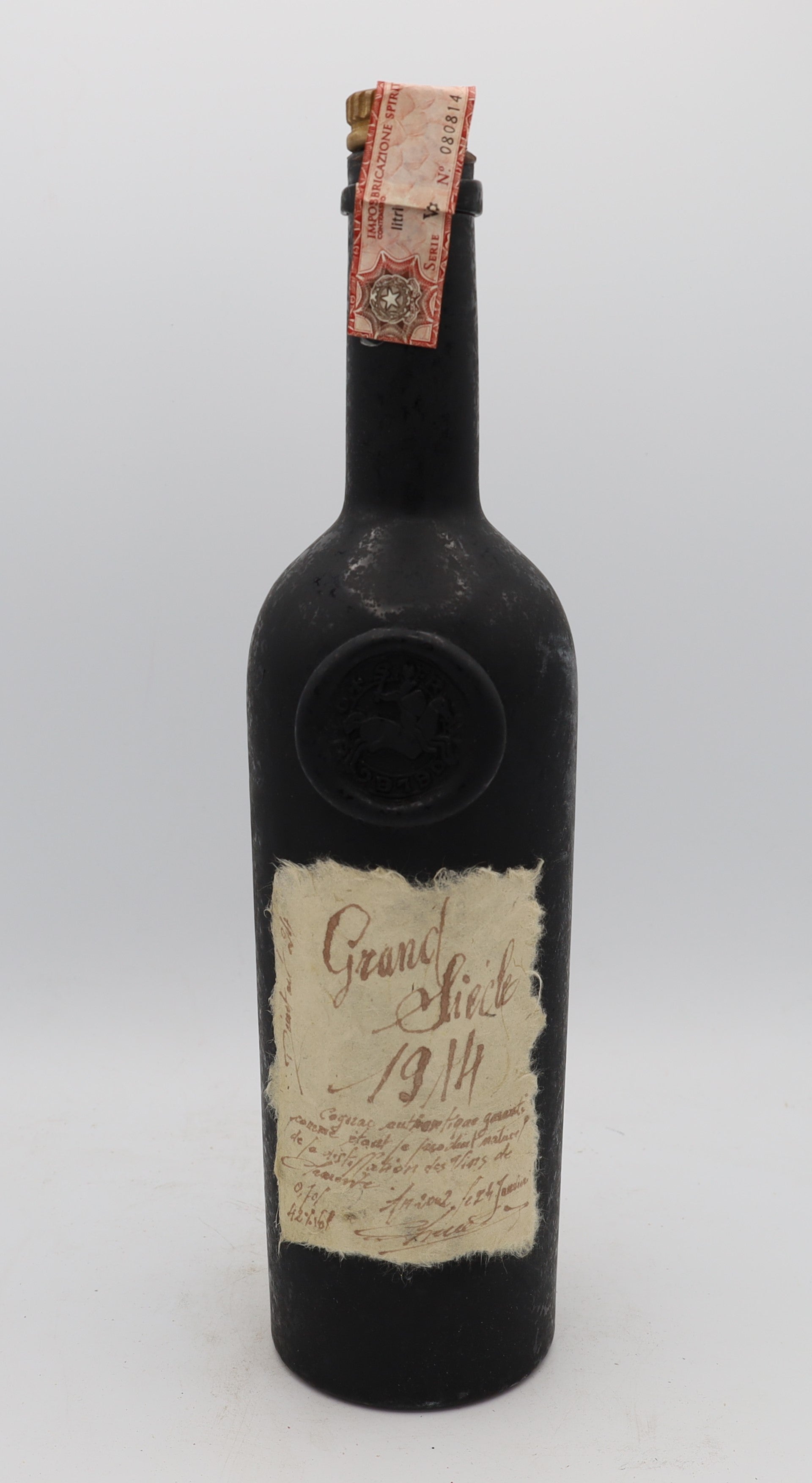 L’Héraud Grand Siègle Cognac Vintage 1914 – rare French cognac, Reserved Treasures Club collectible bottle for connoisseurs