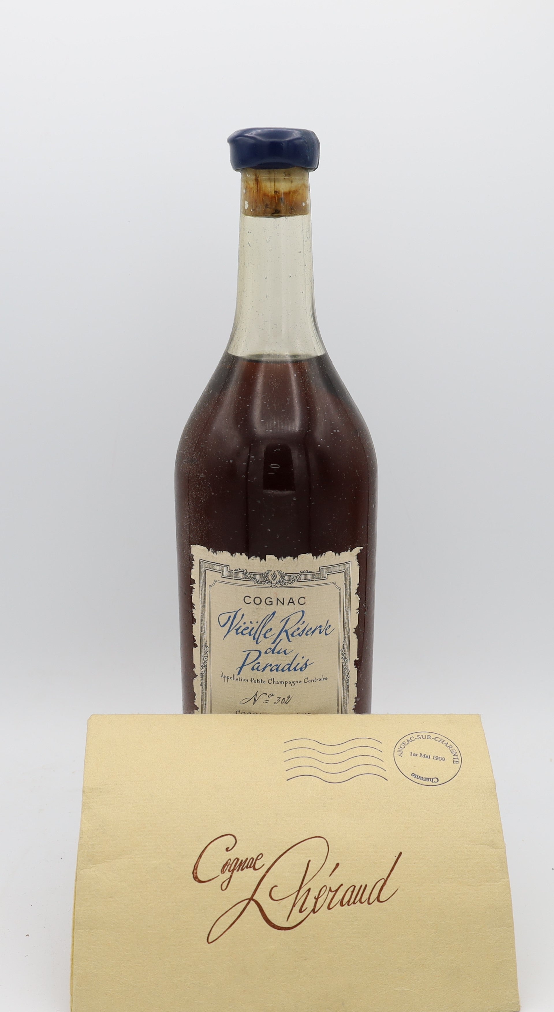 L’Héraud Vieille Réserve du Paradis Cognac – rare premium French cognac with certificate, collectible bottle for connoisseurs
