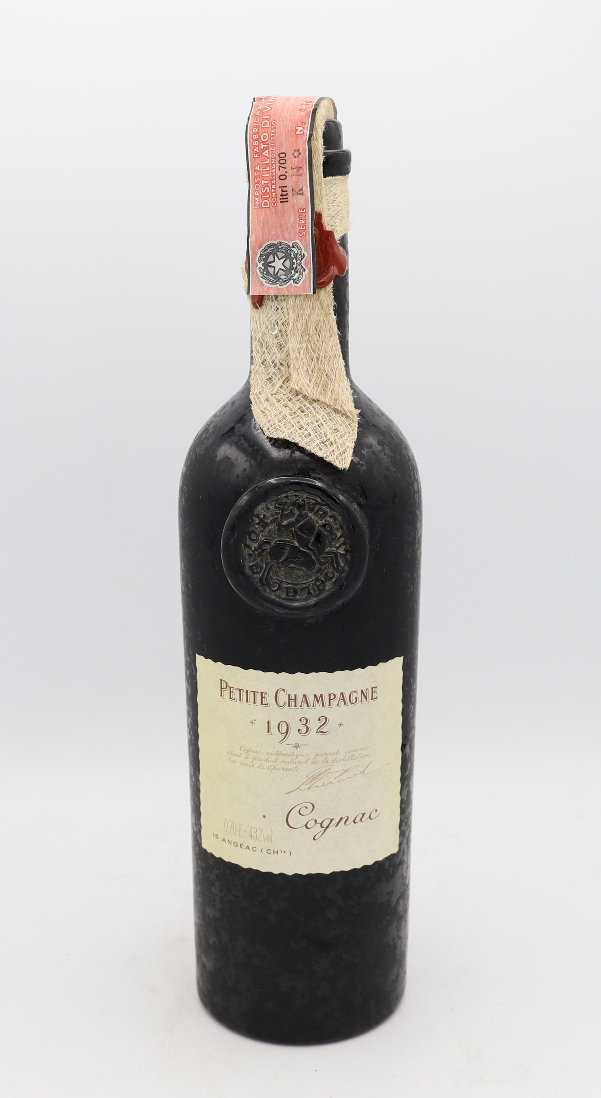 L’Héraud Petite Champagne Cognac Vintage 1932 – rare French cognac, Reserved Treasures Club collectible bottle for connoisseurs